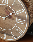 18" Large Distressed Wall Clock, Stained clock, Oversized clock (in stock)