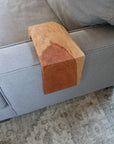 6.25" Solid Cherry Wood Sofa Armrest Table (in stock)