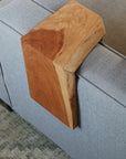 6.25" Solid Cherry Wood Sofa Armrest Table (in stock)