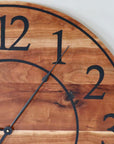 Large Sappy 30" Solid Cherry Hardwood Wall Clock with Black Numbers