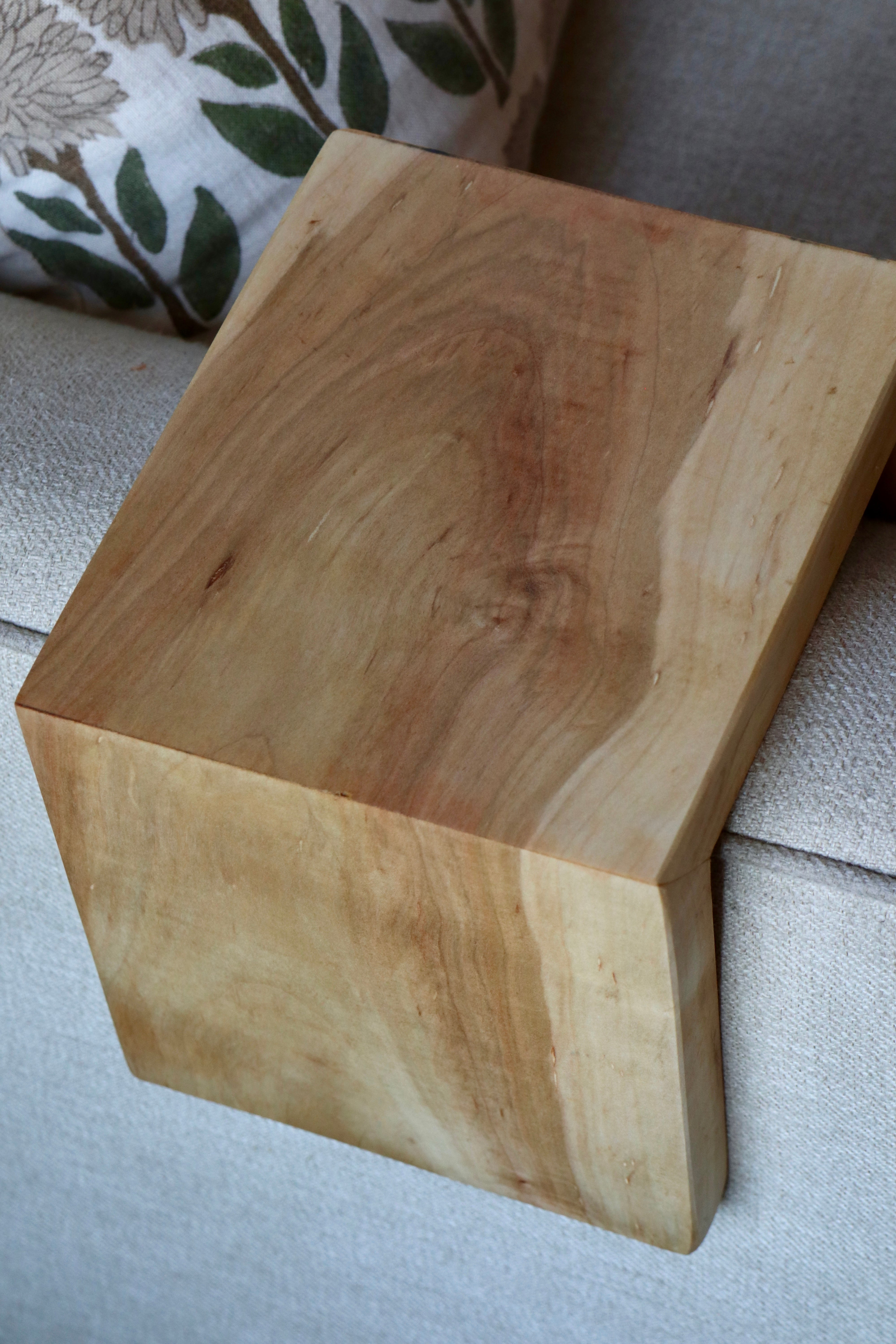 5" Soft Maple Armrest Table