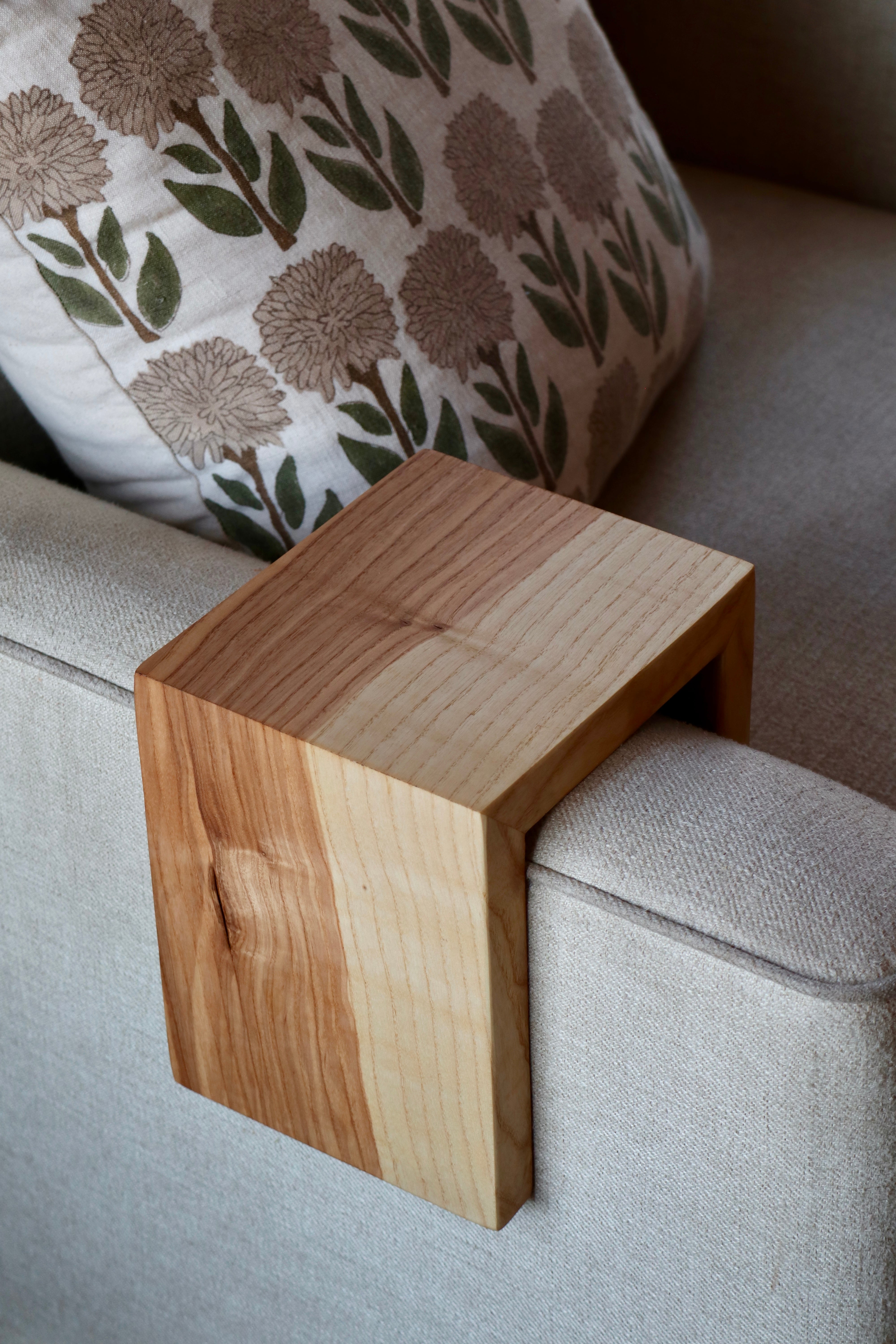 5" Ash Armrest Table, Coffee Table, Living Room Table