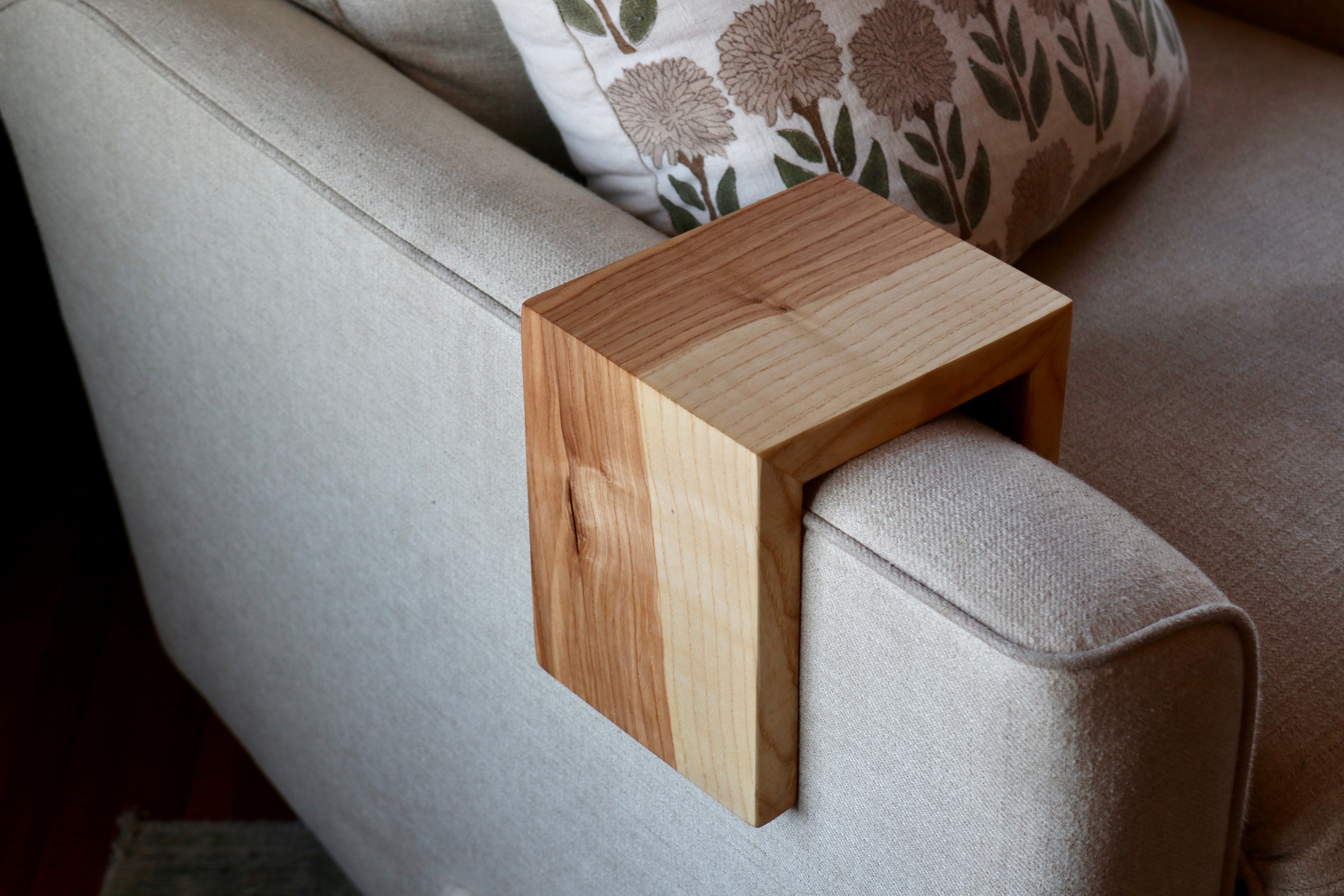 5" Ash Armrest Table, Coffee Table, Living Room Table