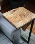Live Edge Spalted Maple Waterfall 12" C Table