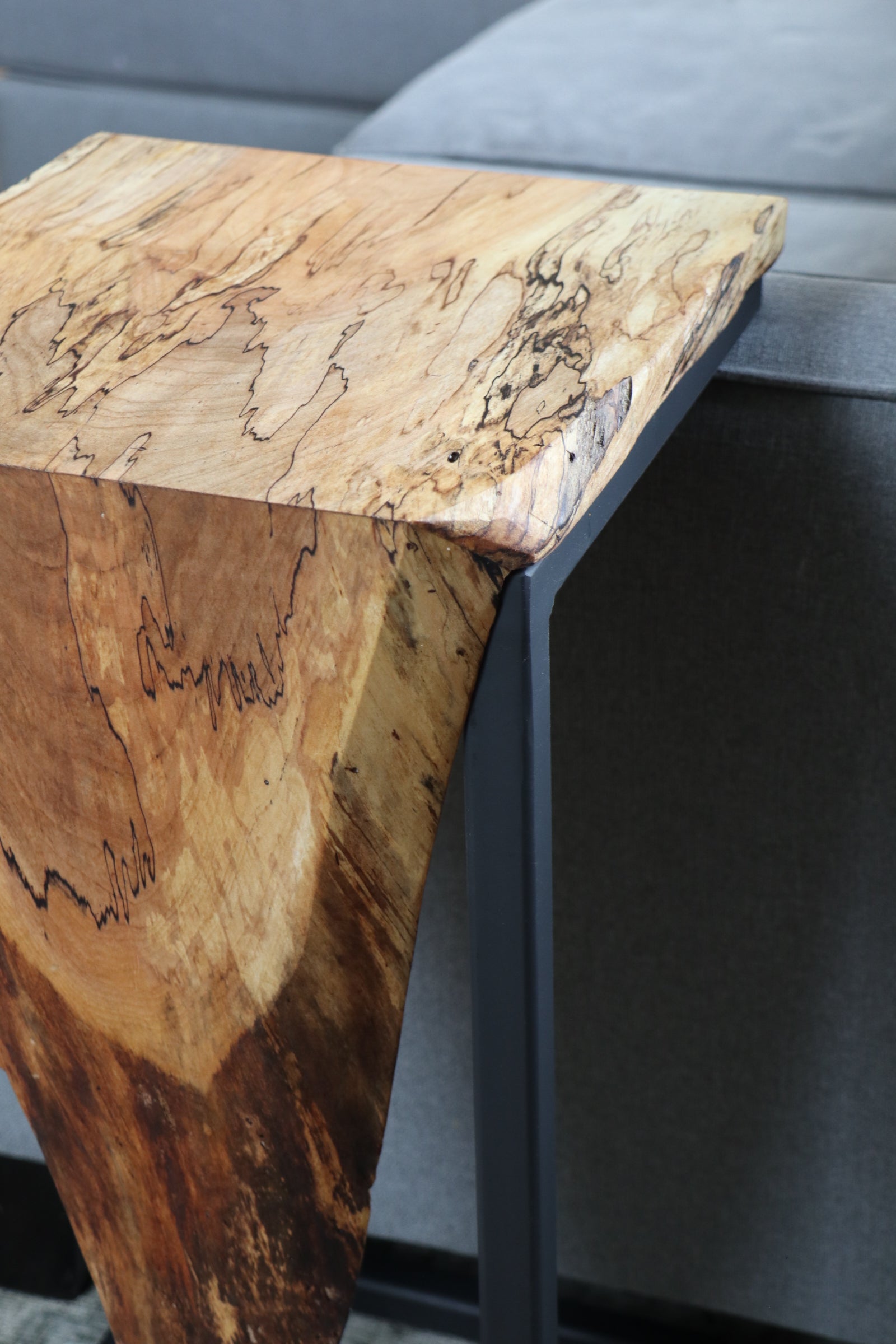 Live Edge Spalted Maple Waterfall 12" C Table
