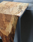 Live Edge Spalted Maple Waterfall 12" C Table
