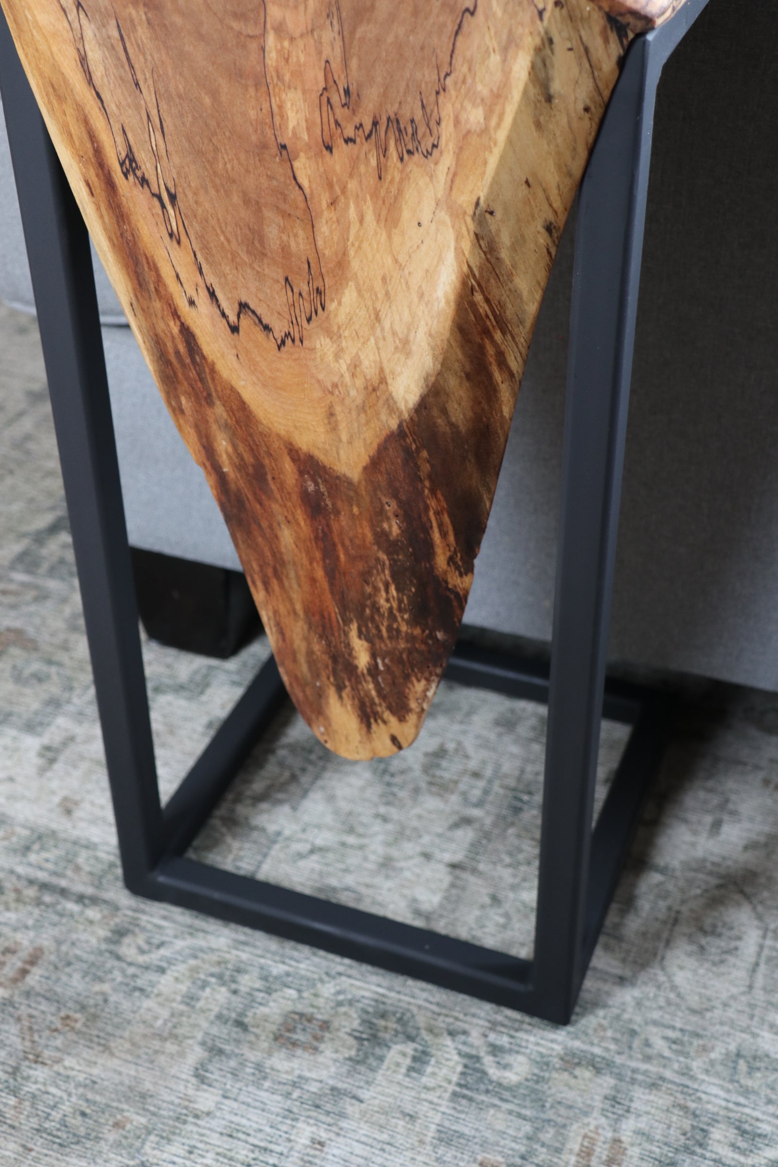 Live Edge Spalted Maple Waterfall 12" C Table