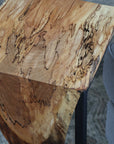 Live Edge Spalted Maple Waterfall 12" C Table