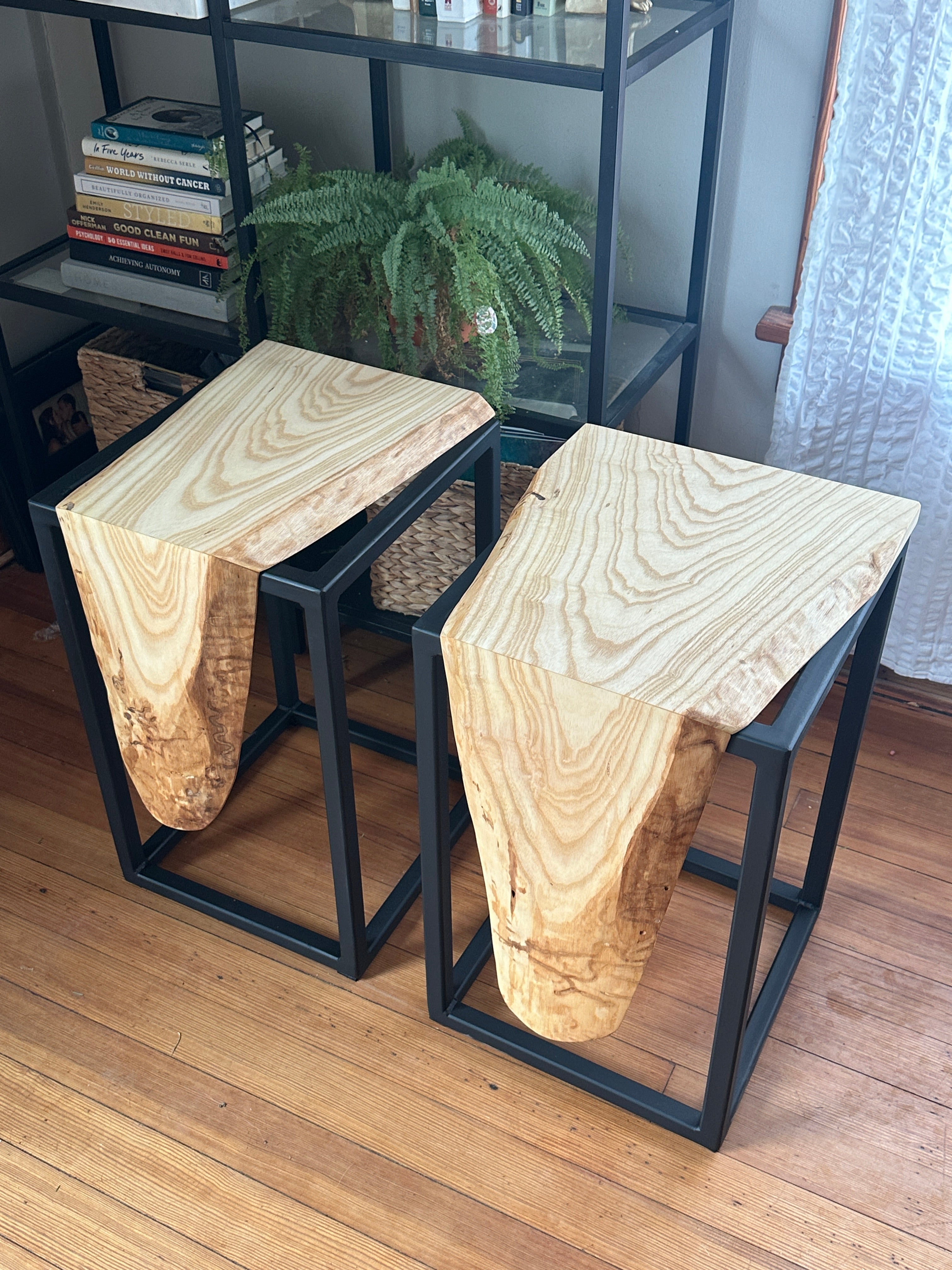 Ash waterfall side table