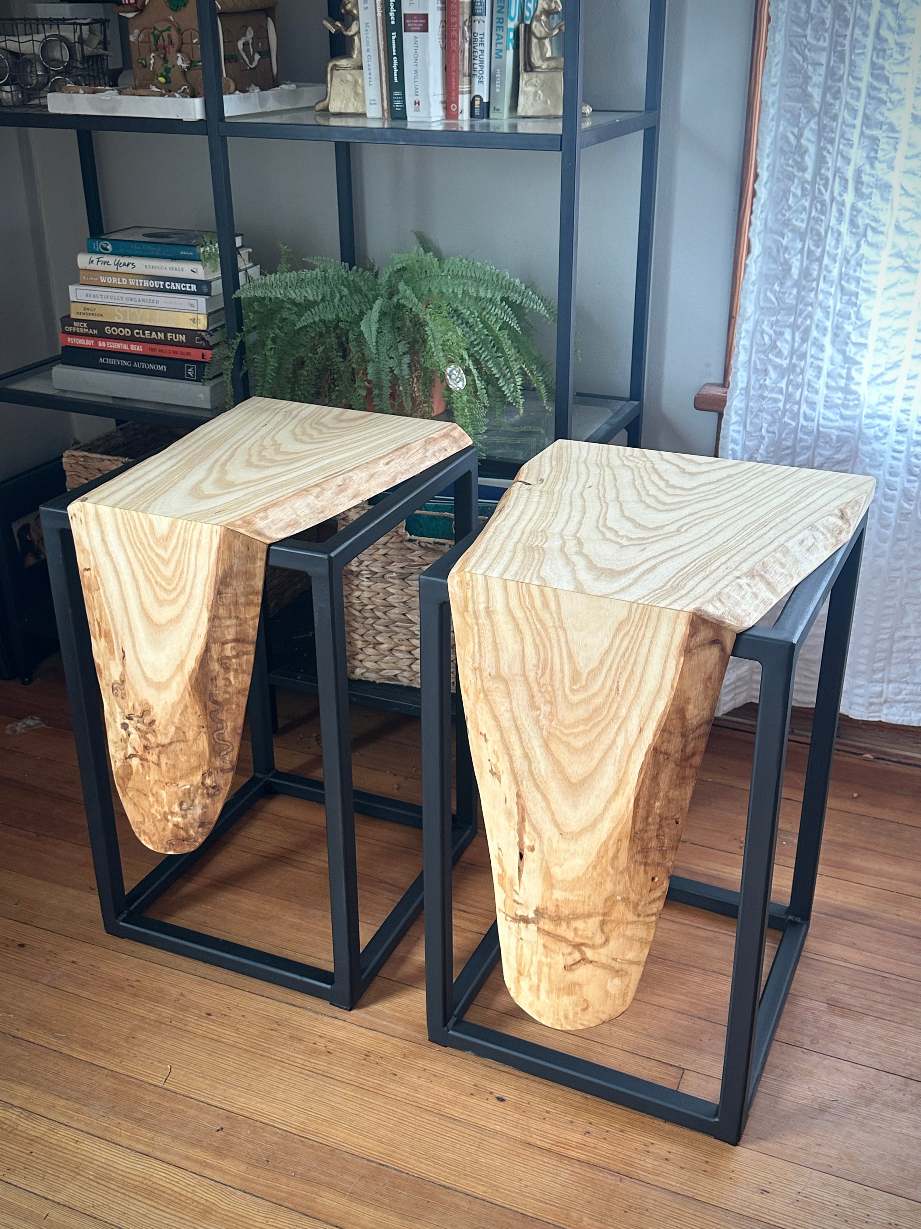 Ash waterfall side table