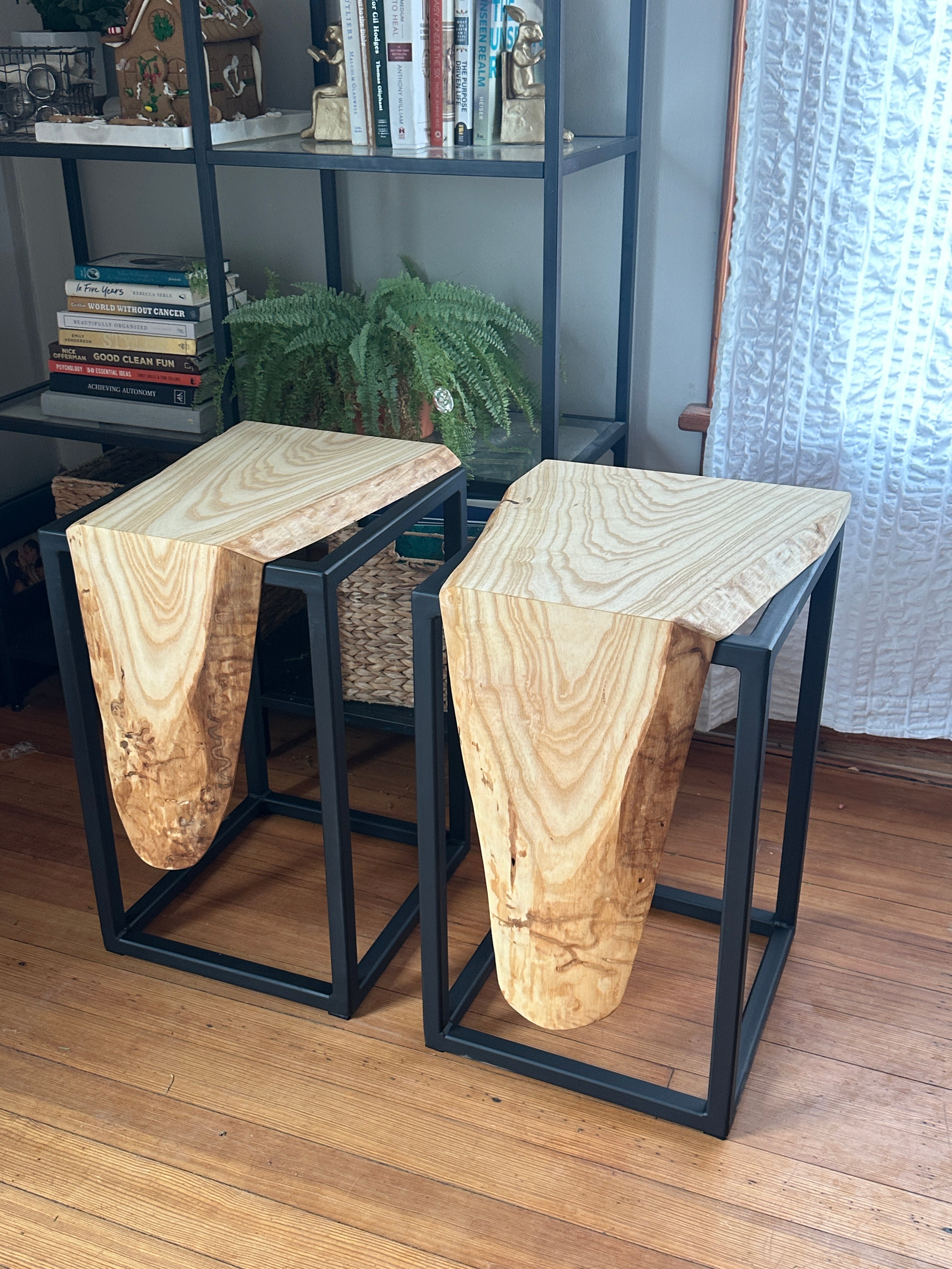 Ash waterfall side table