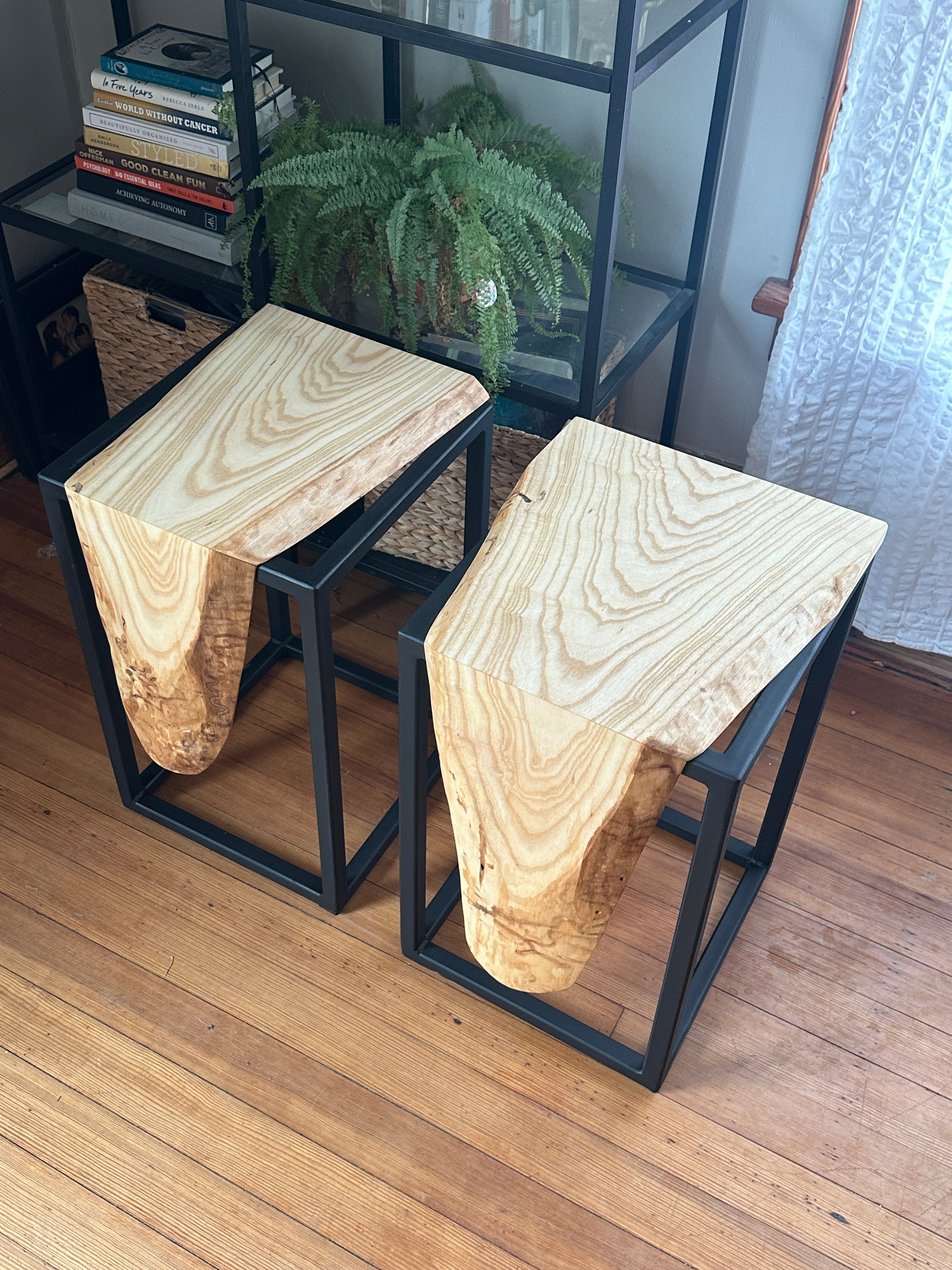 Ash waterfall side table