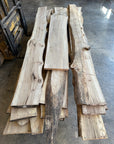 Hickory Live-edge slabs 4/4, *pickup only*