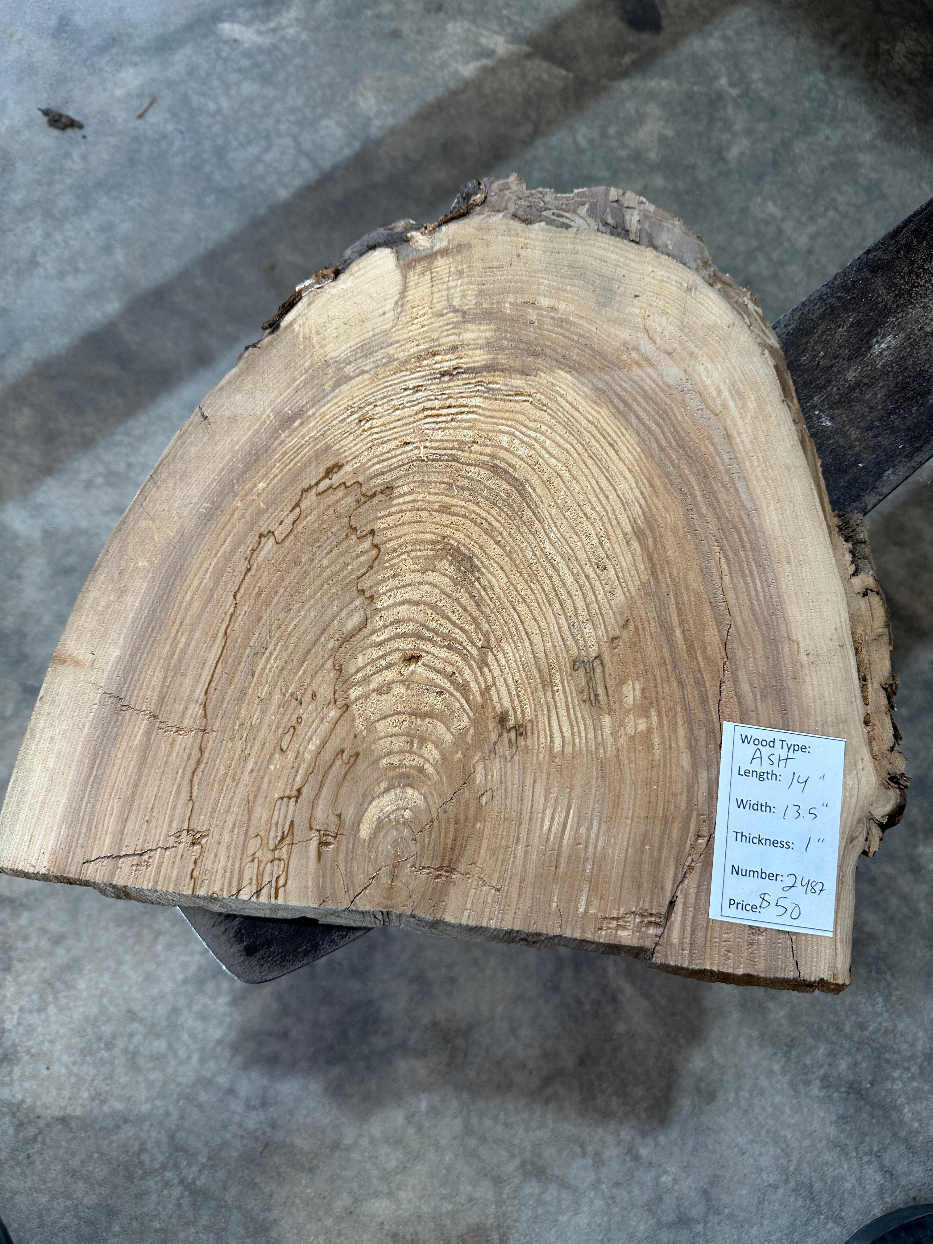 White Ash slab