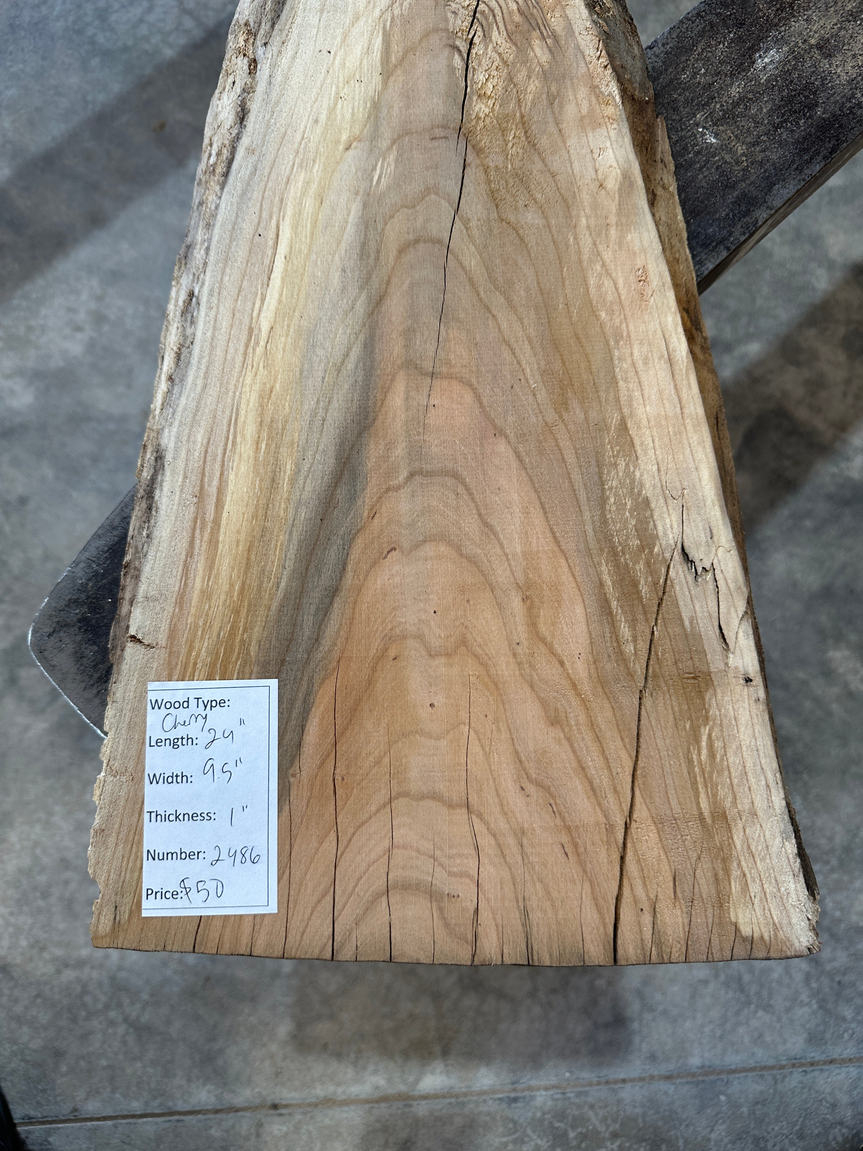 Live edge Cherry Slab