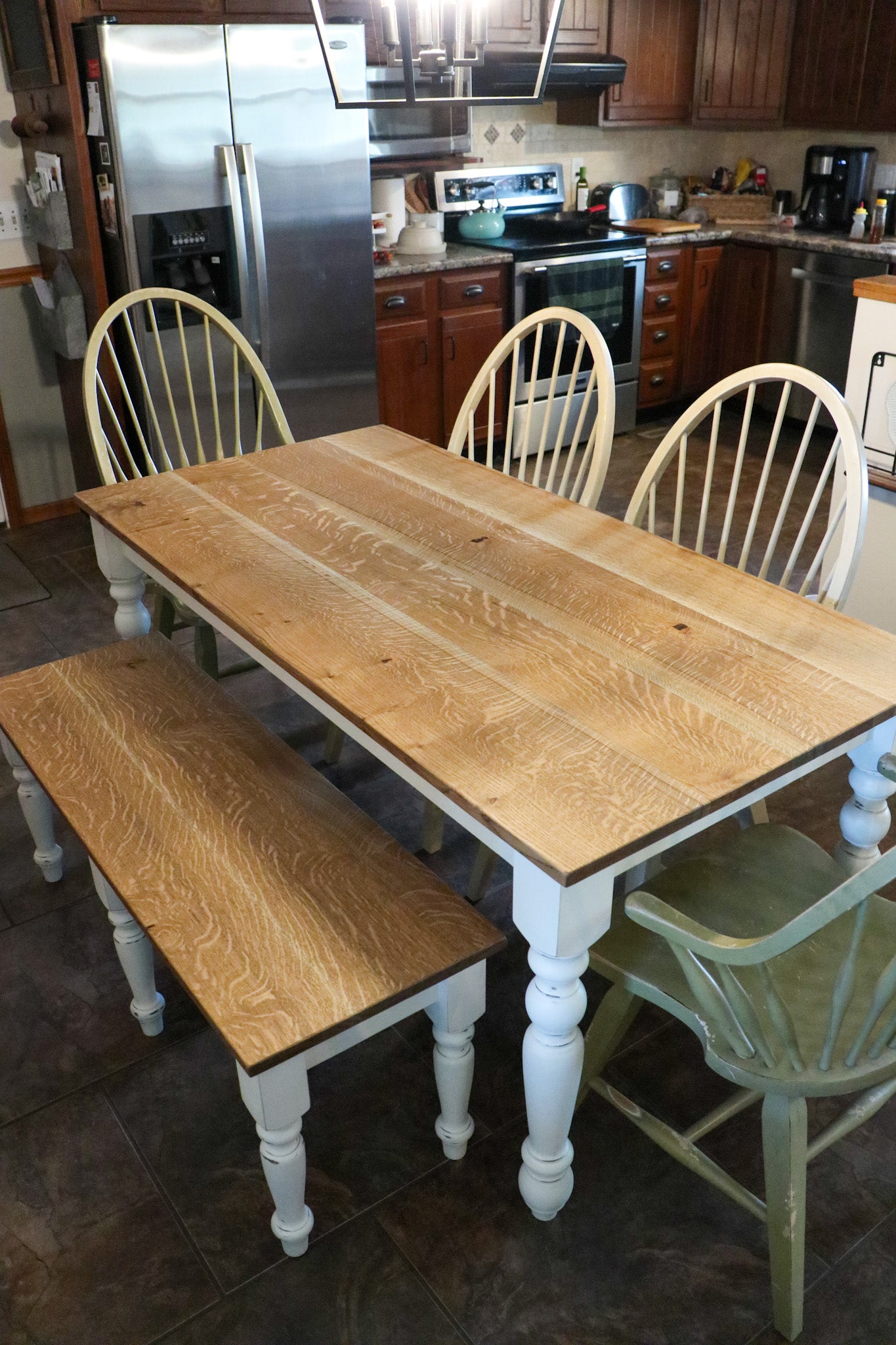 Farmhouse oak table sales
