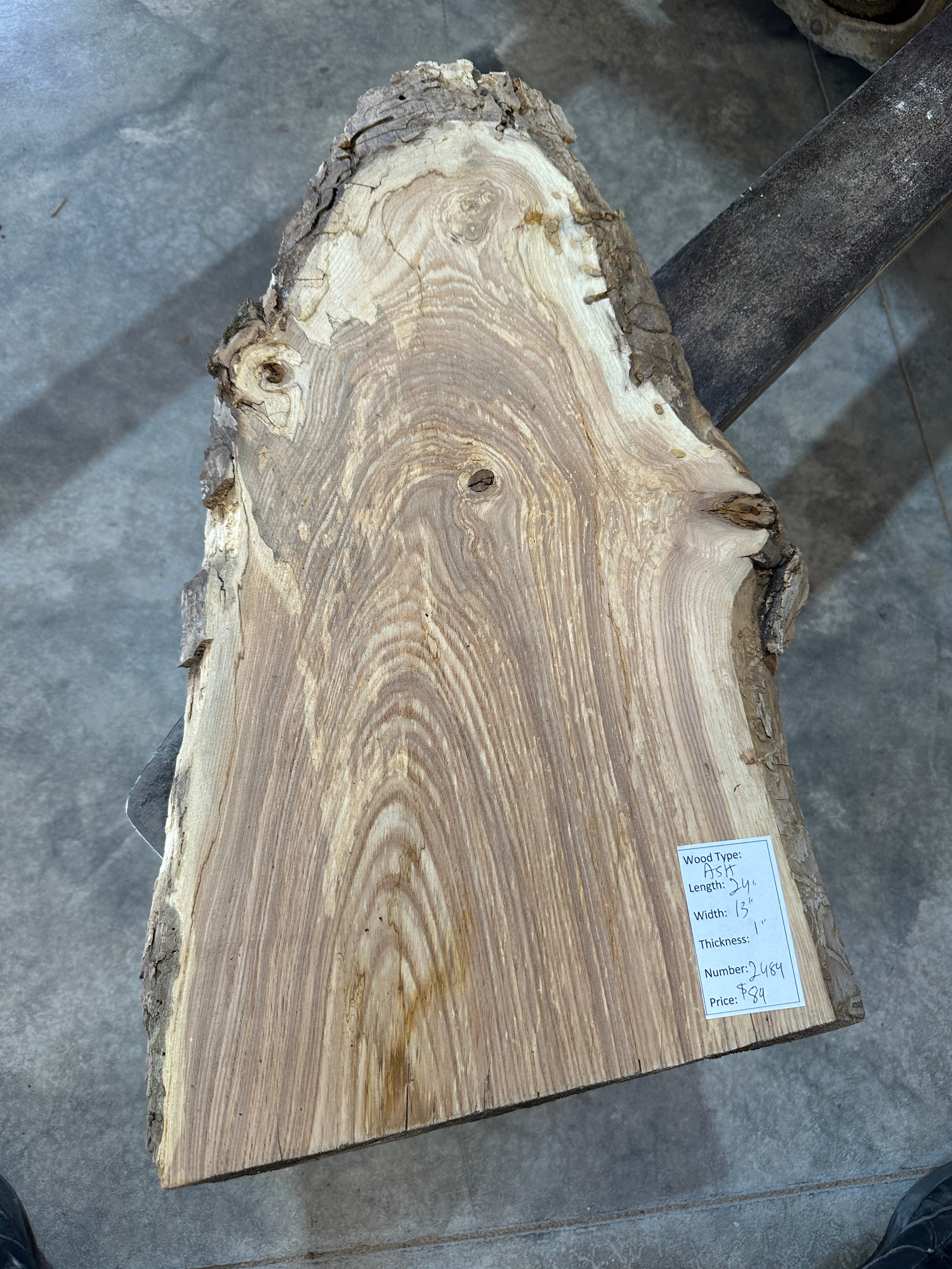 White Ash slab
