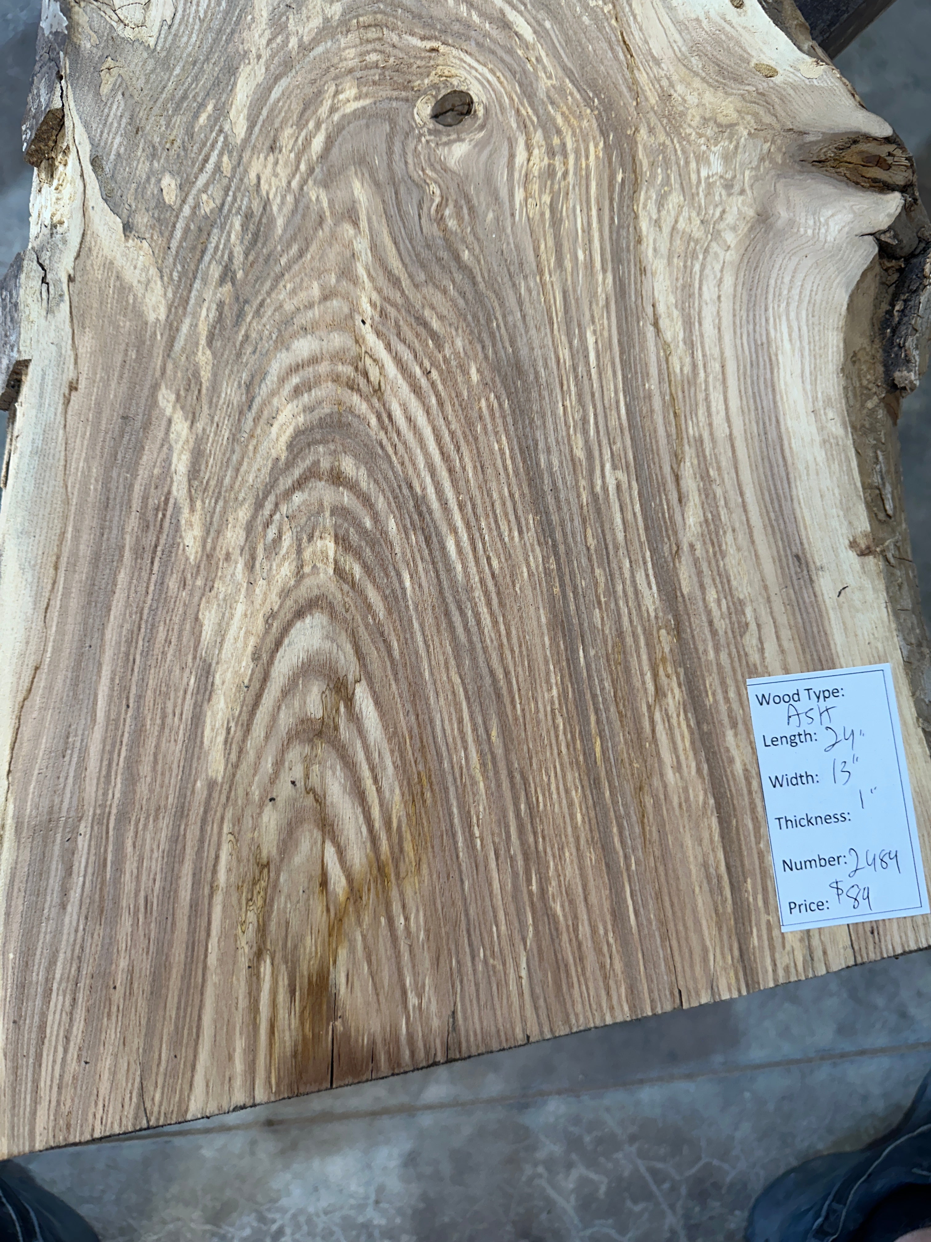 White Ash slab