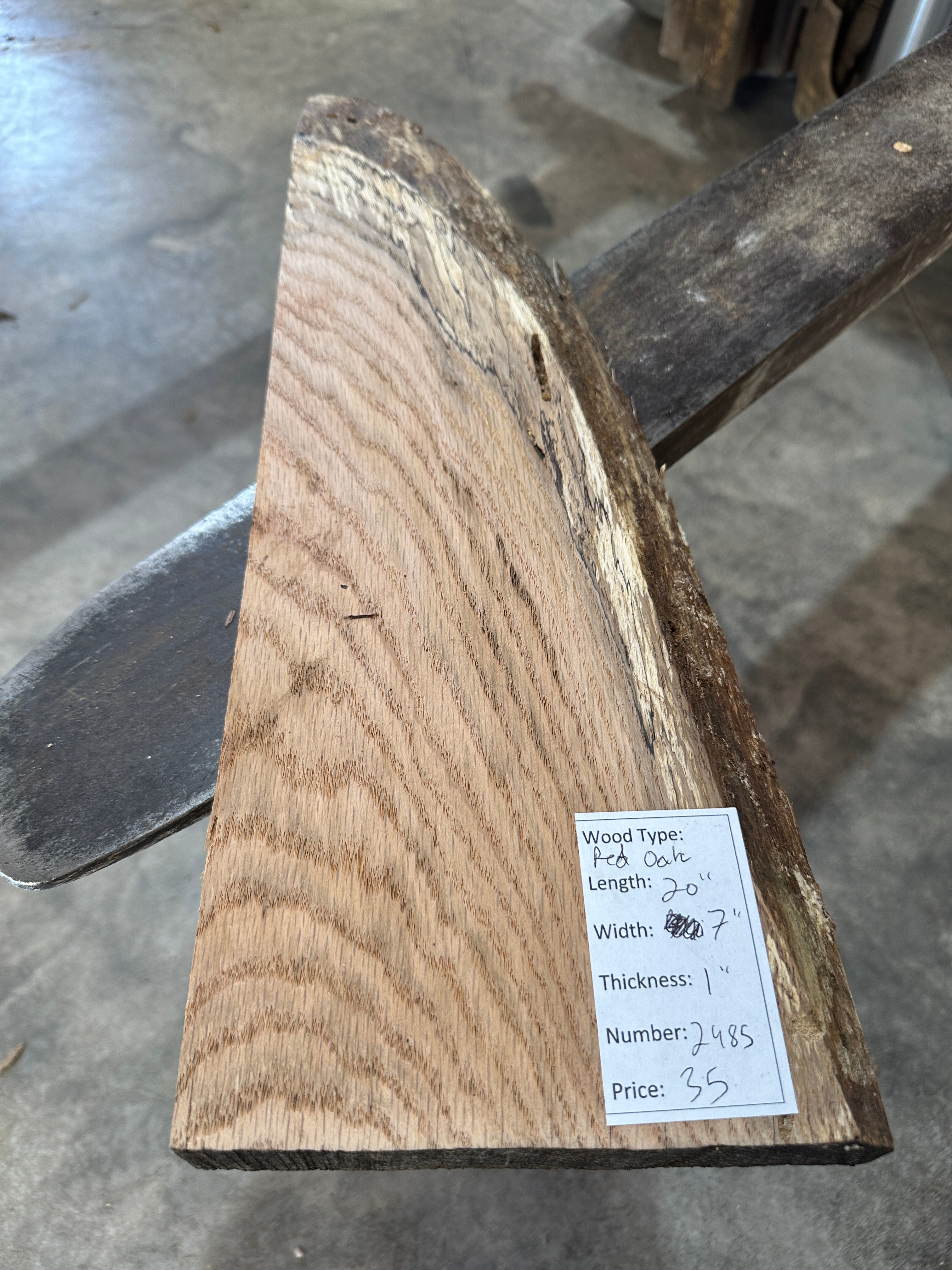 Red Oak Slab