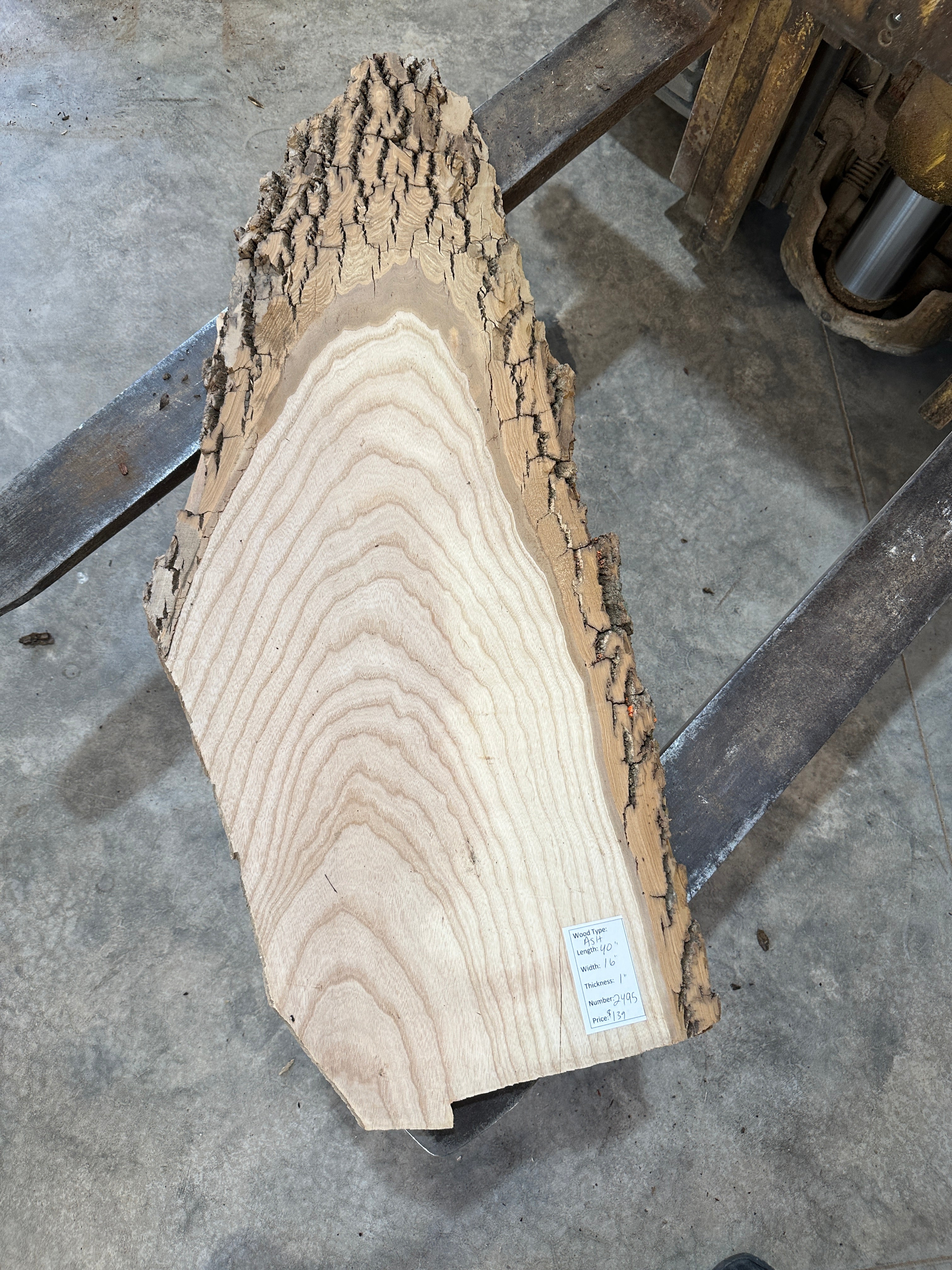 White Ash slab