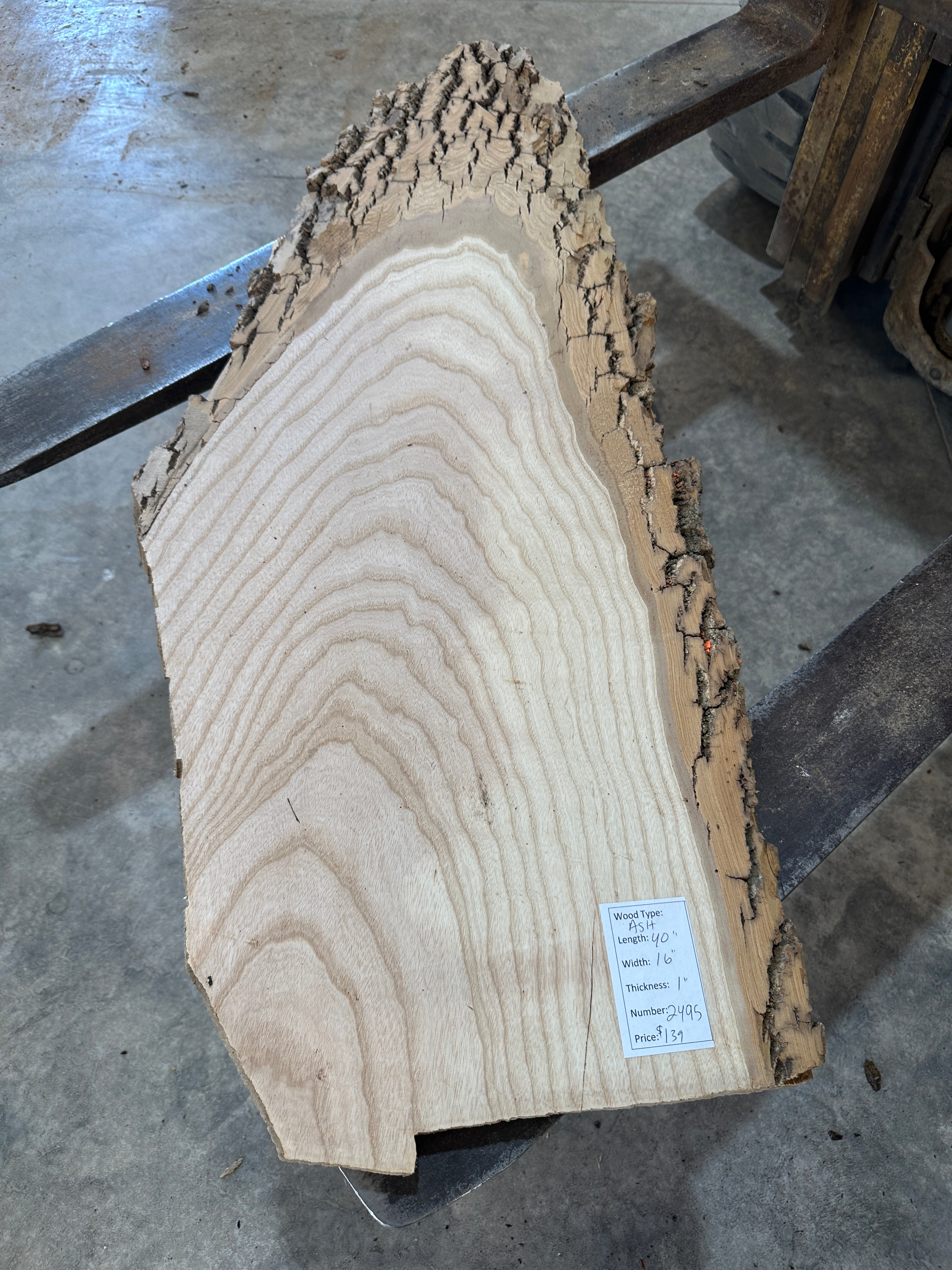 White Ash slab