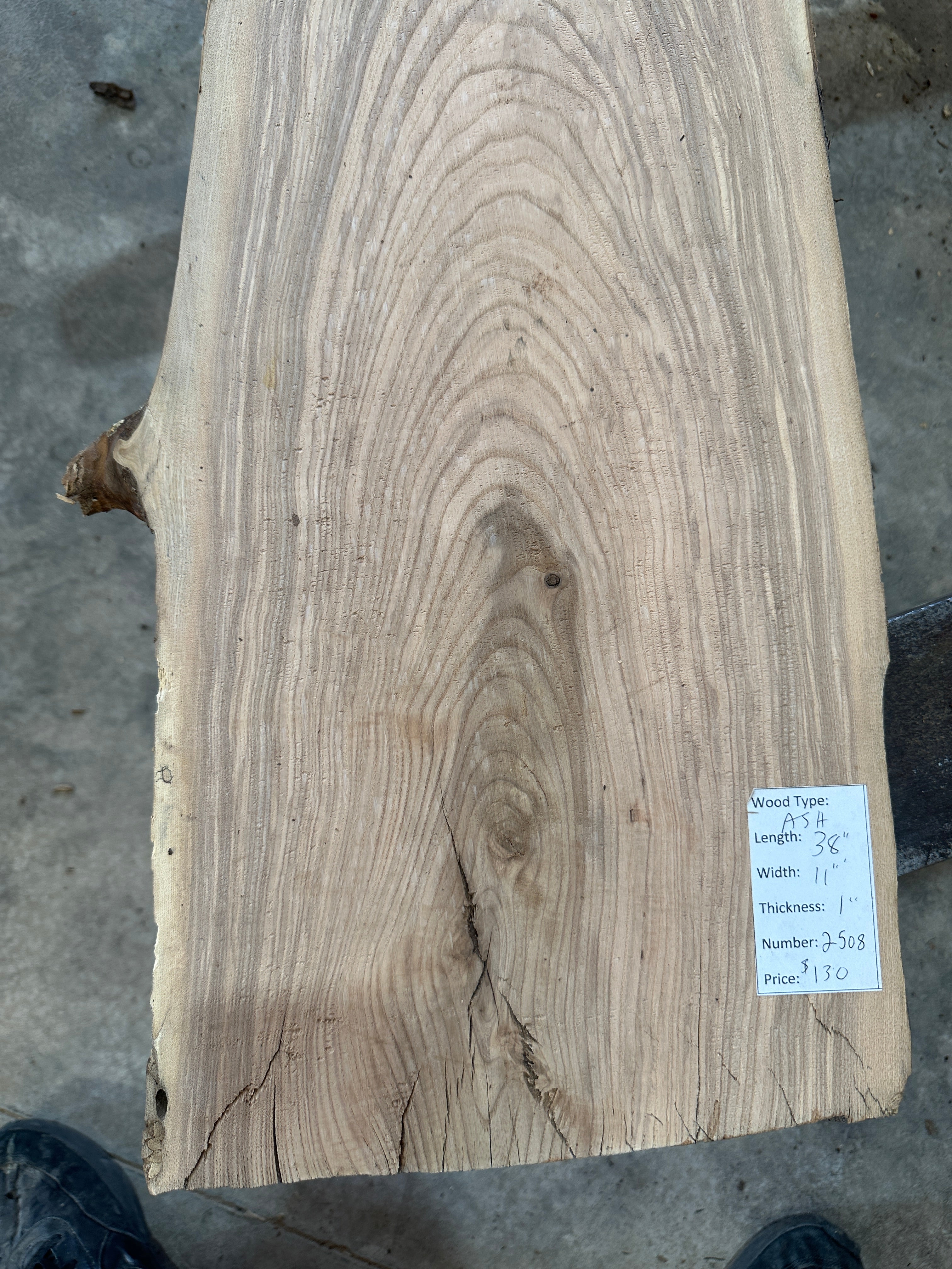 White Ash slab