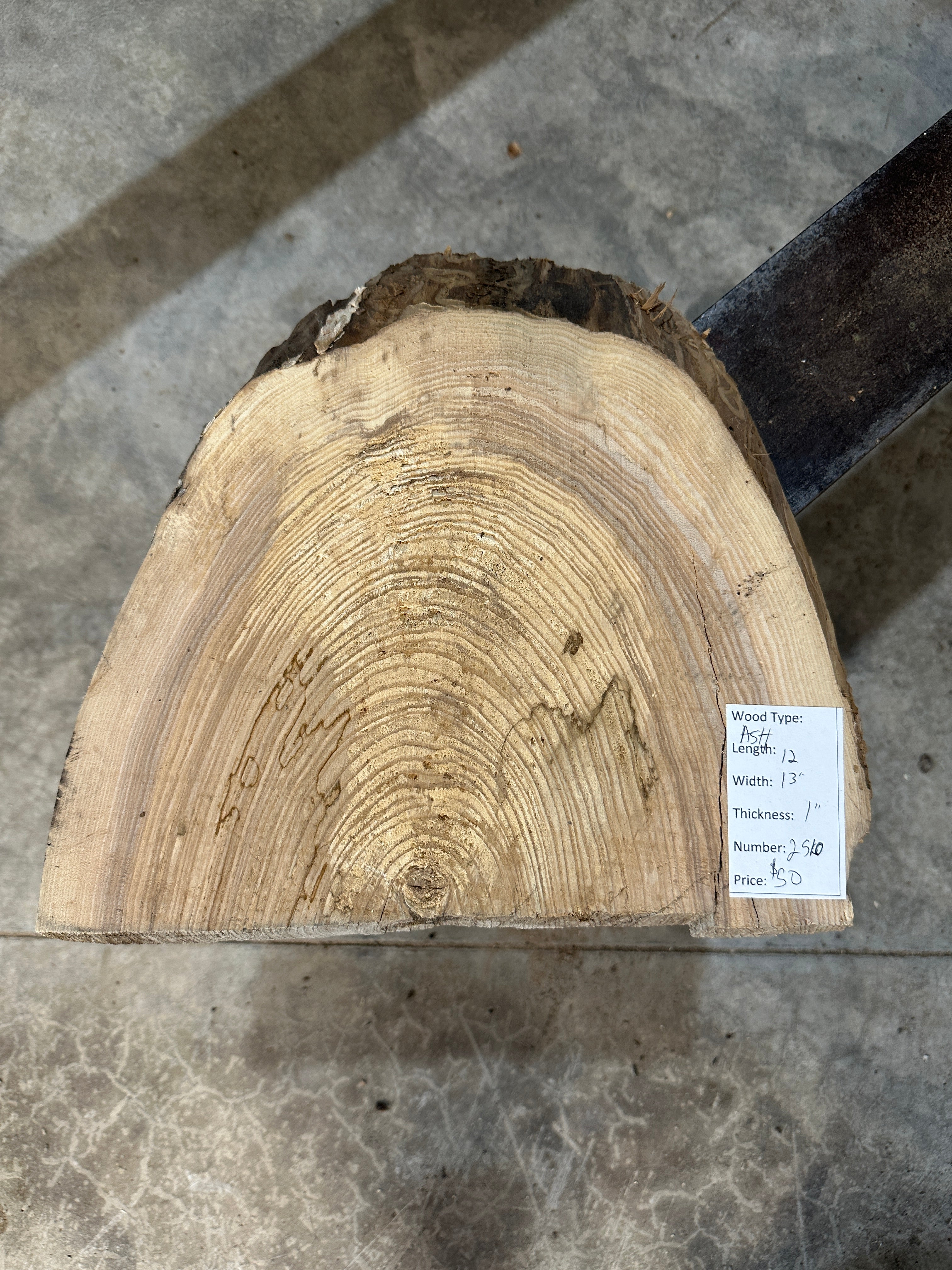 White Ash slab