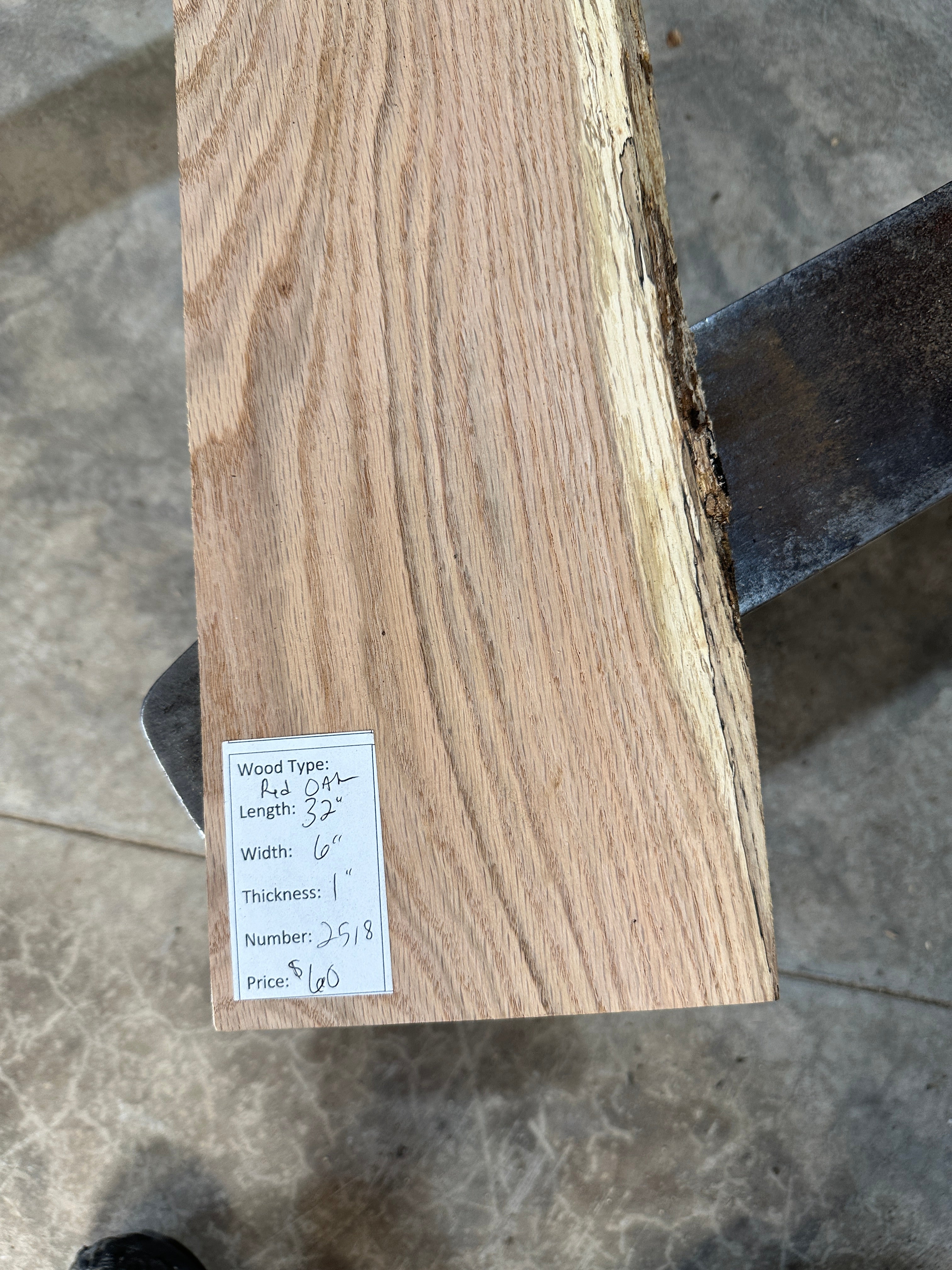 Red Oak Slab