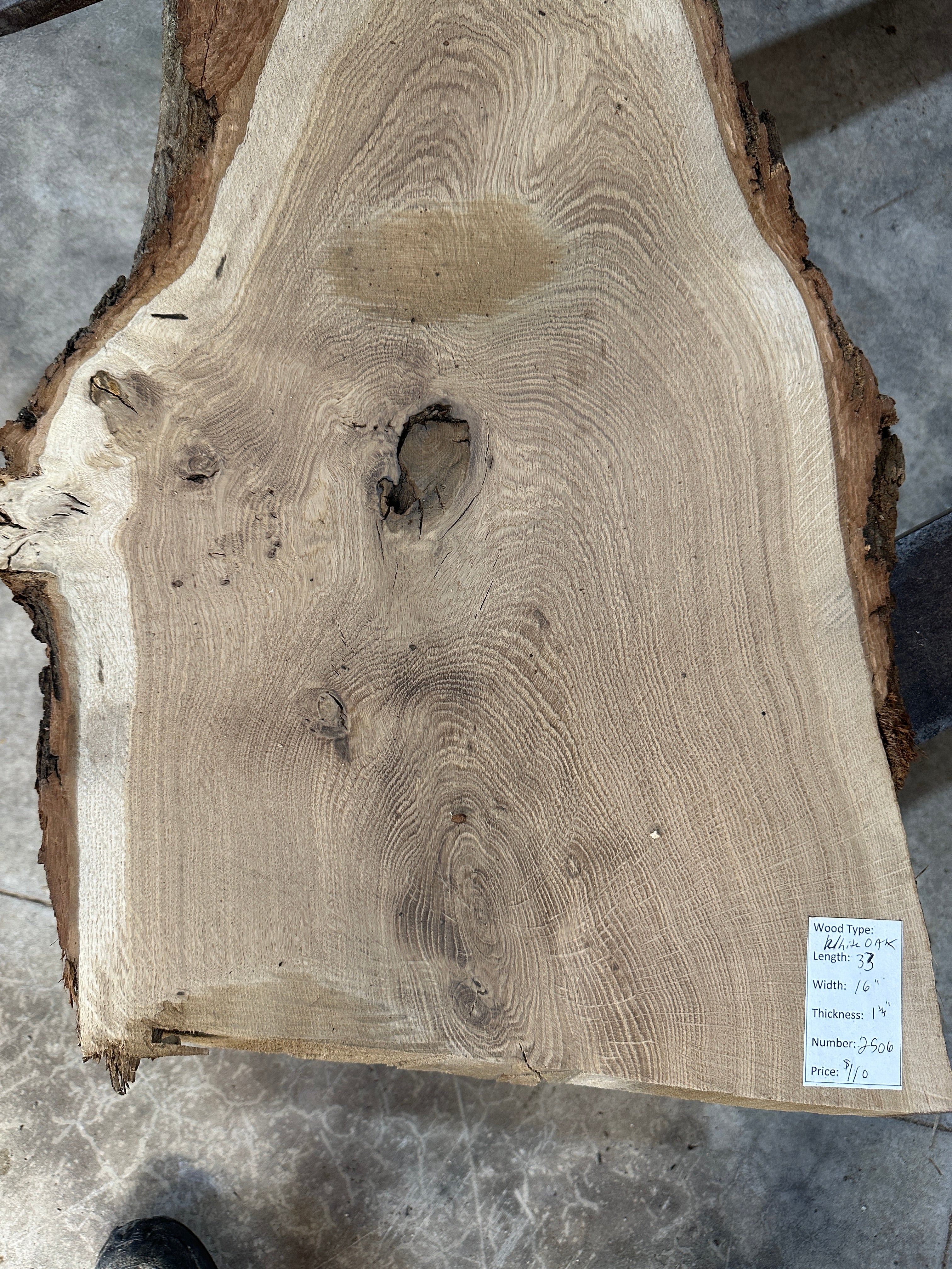 White Oak Slab