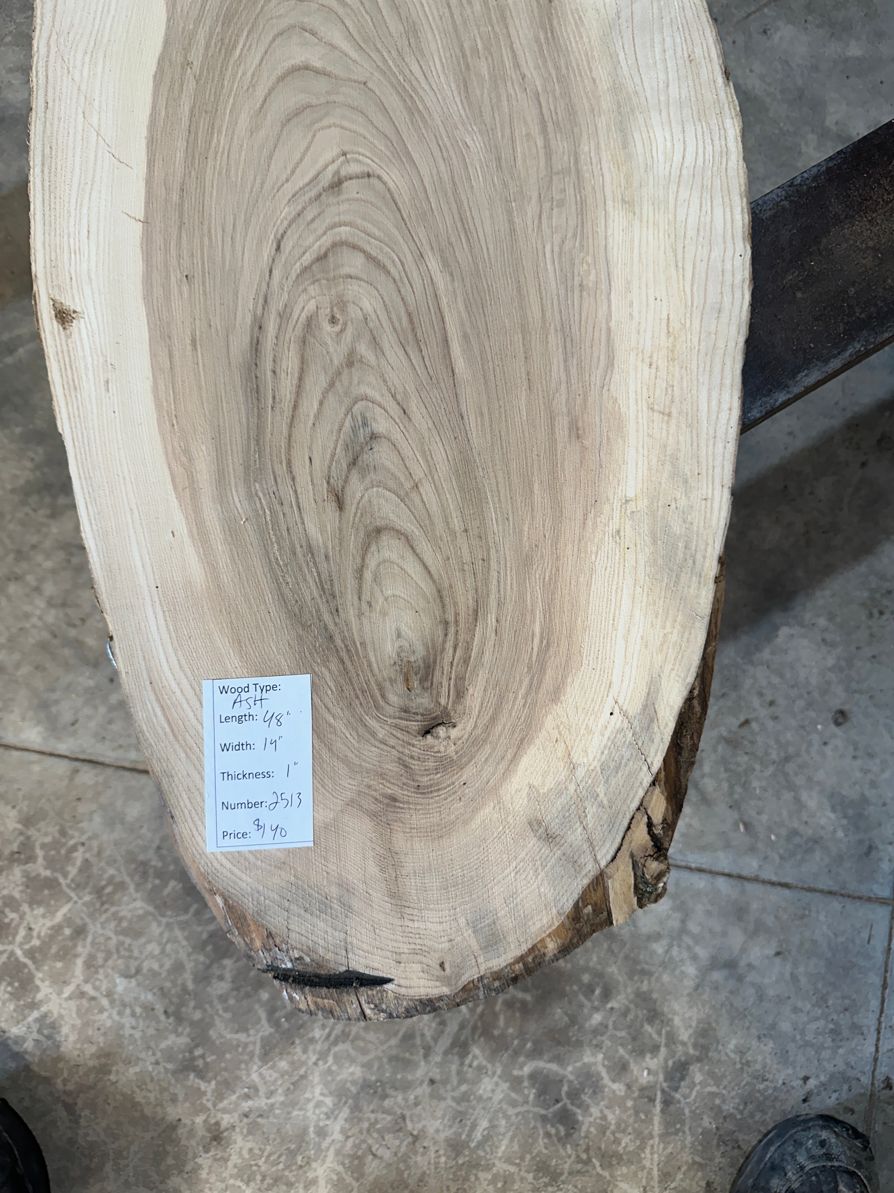 White Ash slab