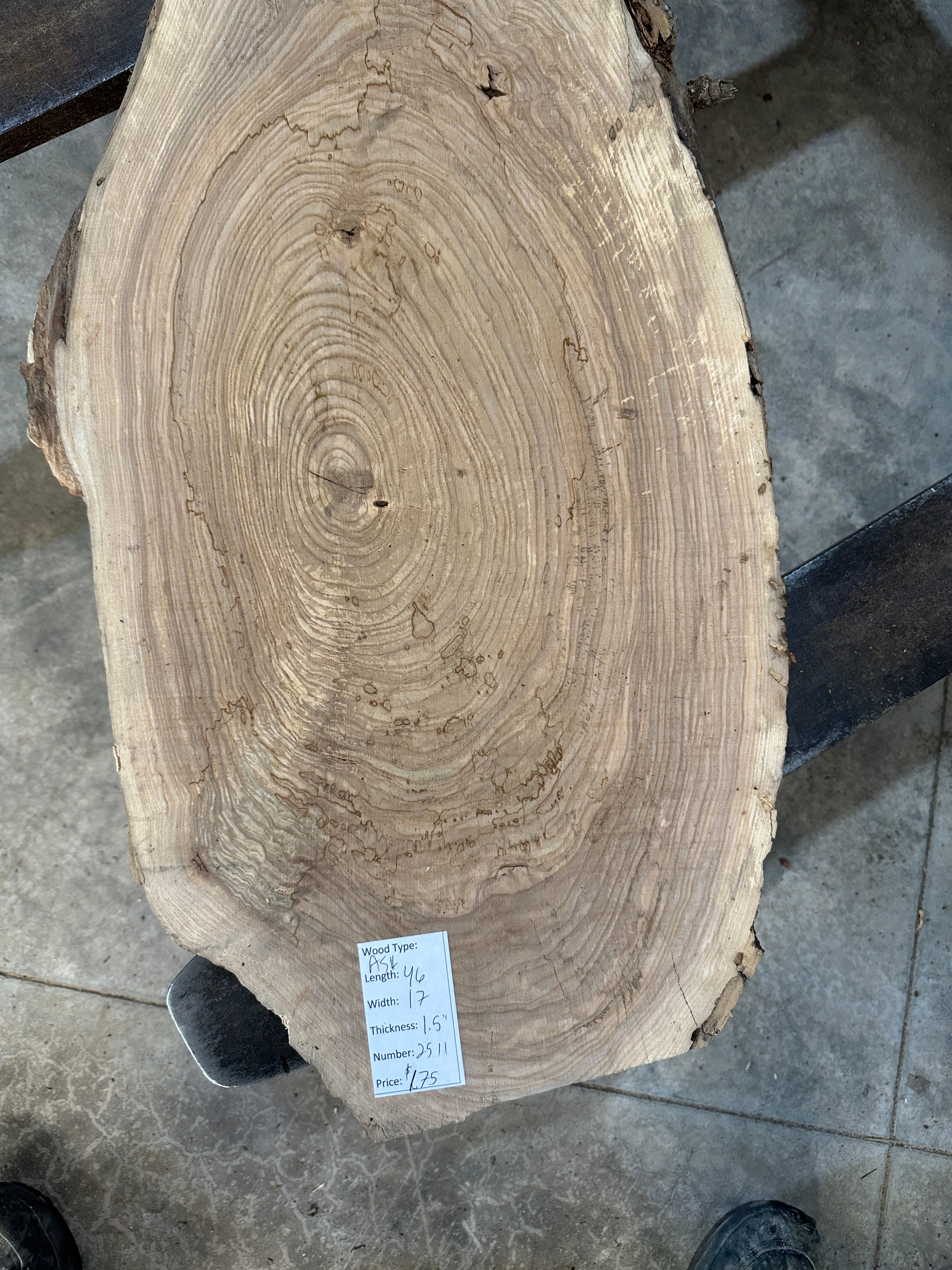White Ash slab