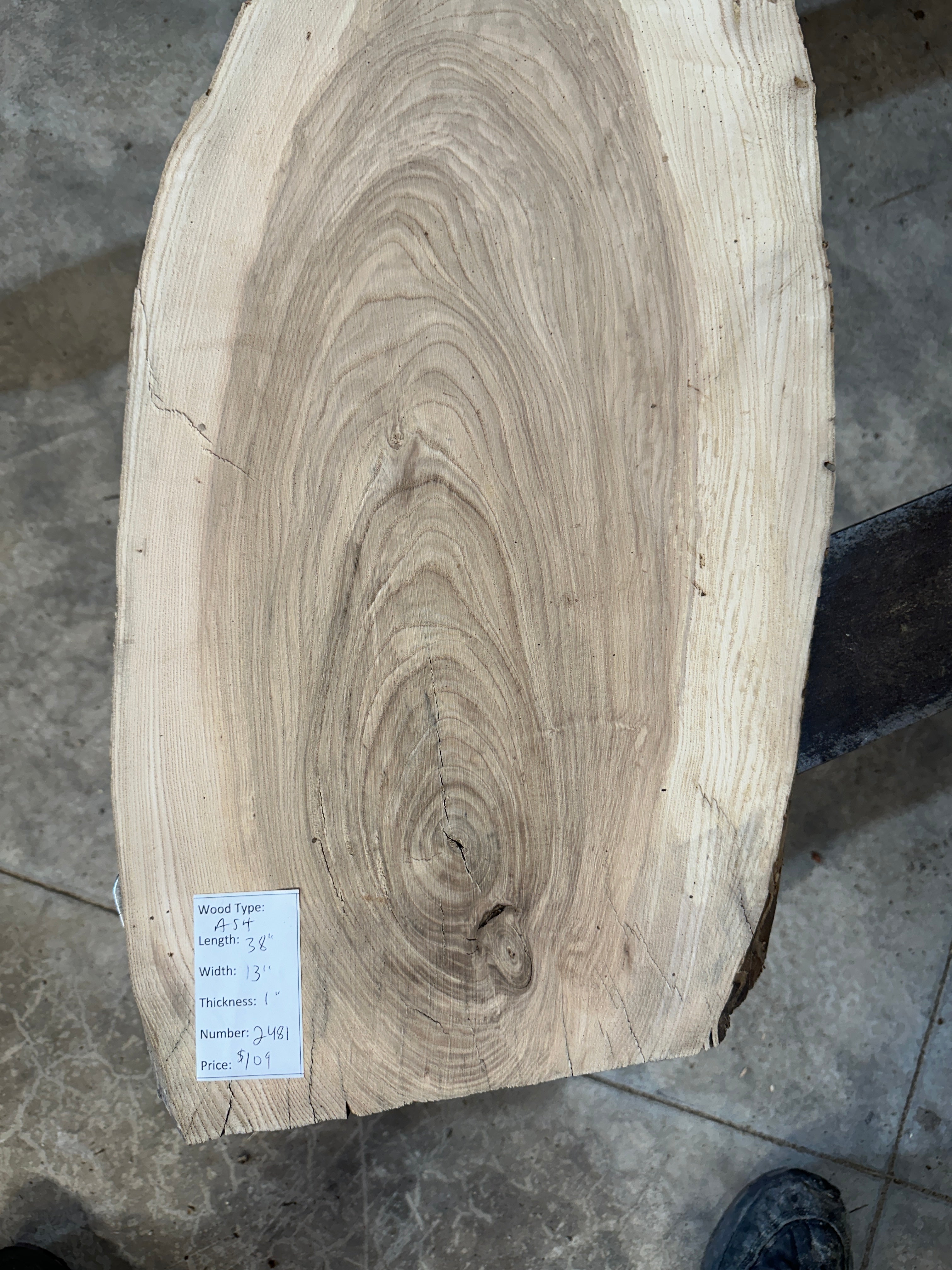 White Ash slab