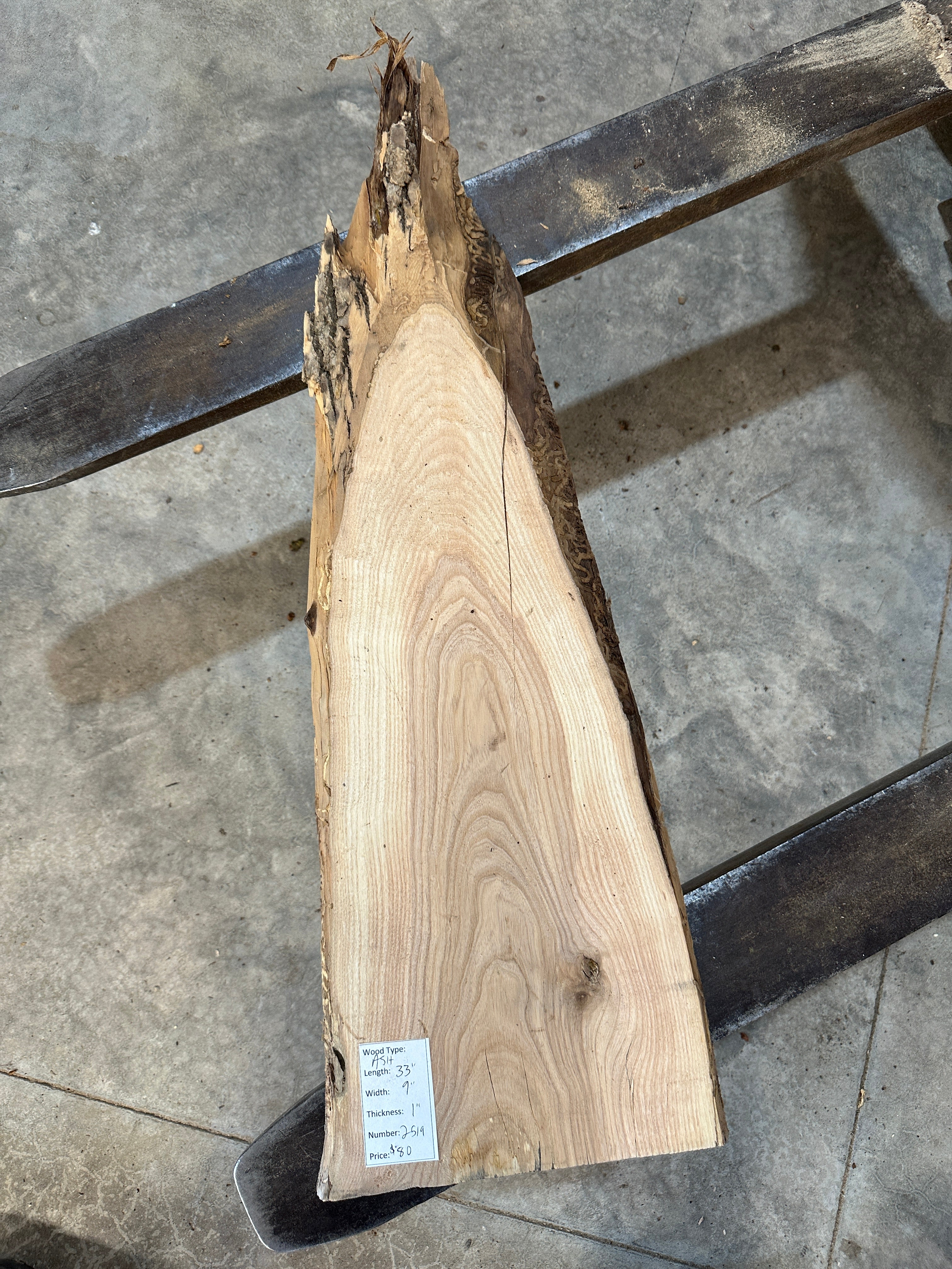 White Ash slab