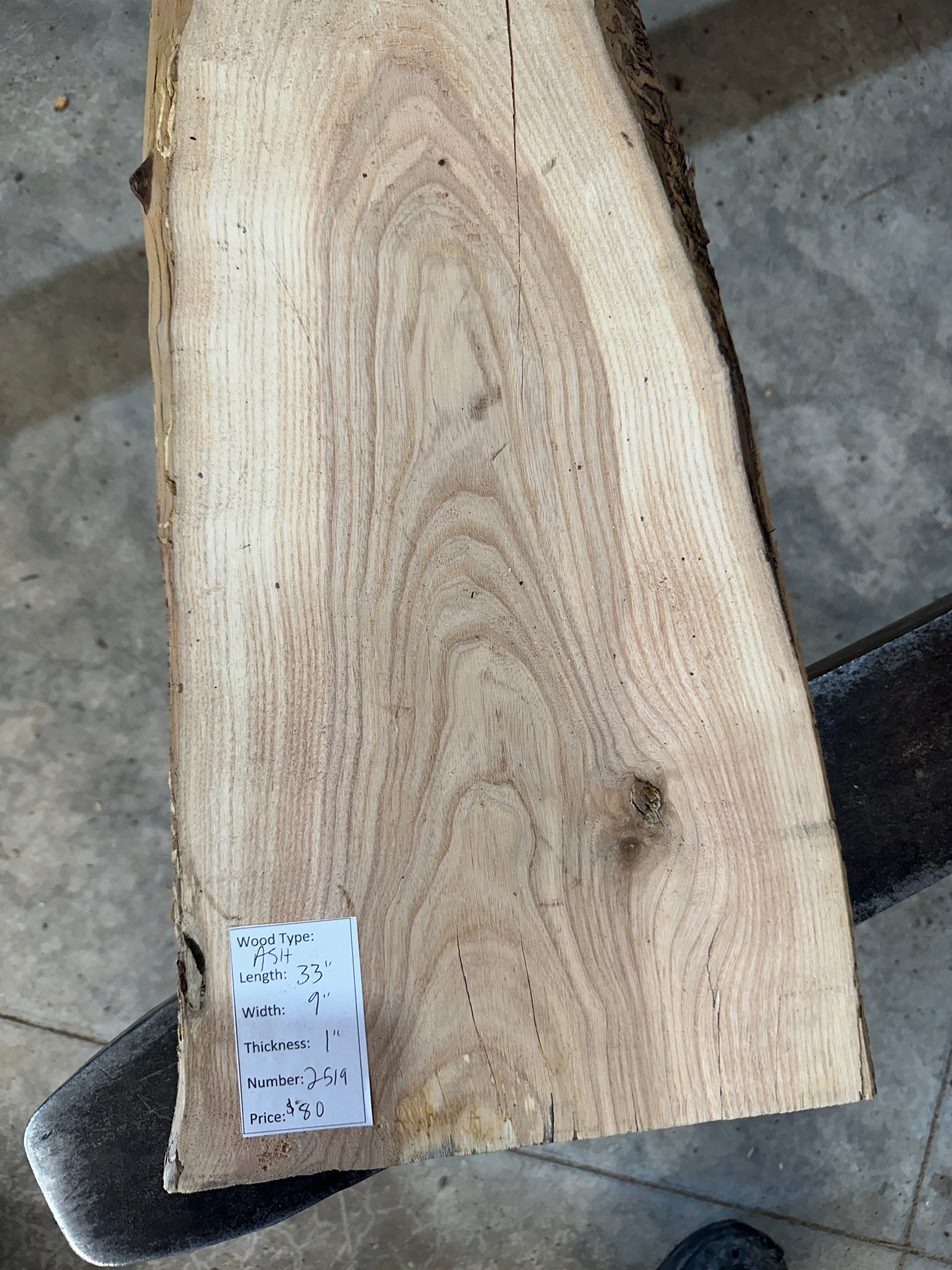 White Ash slab