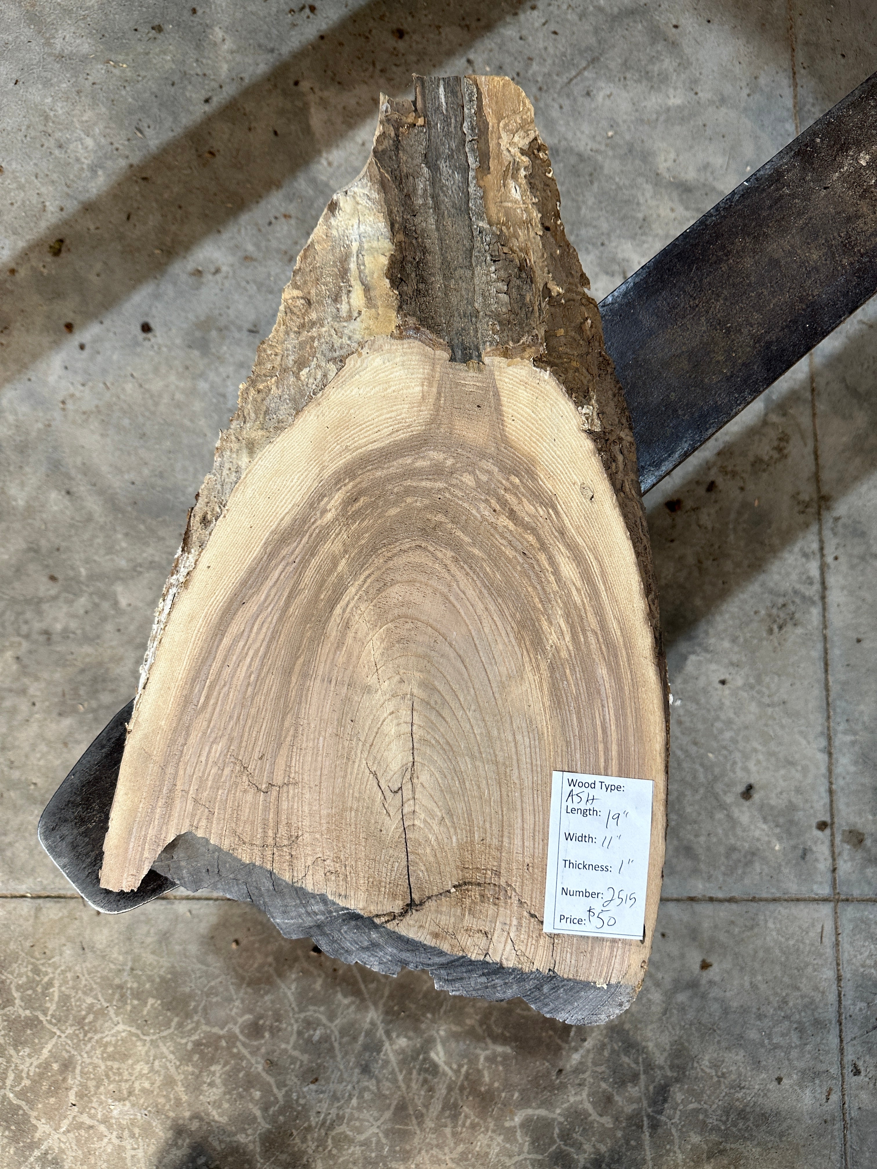 White Ash slab