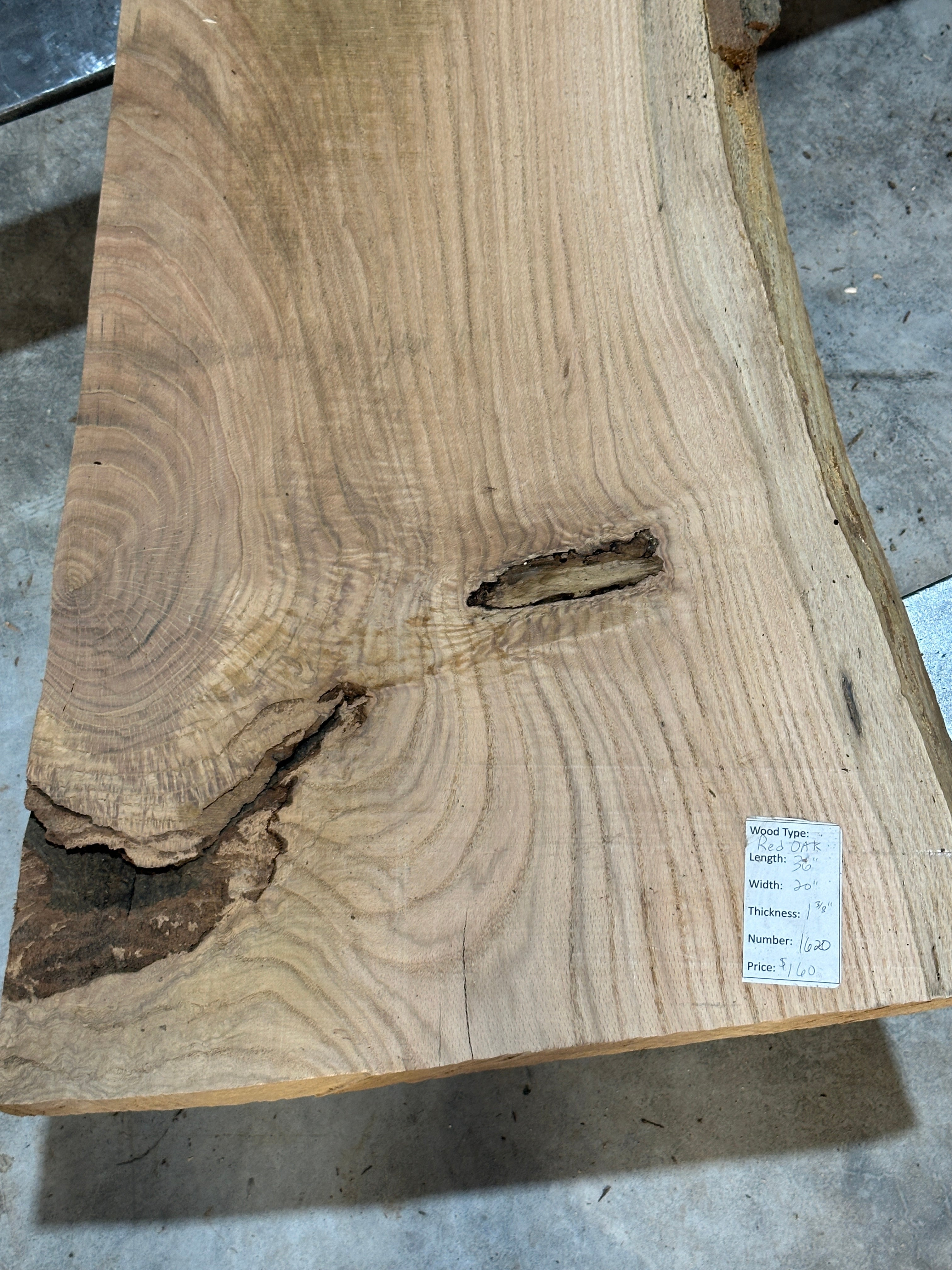 Red Oak Slab