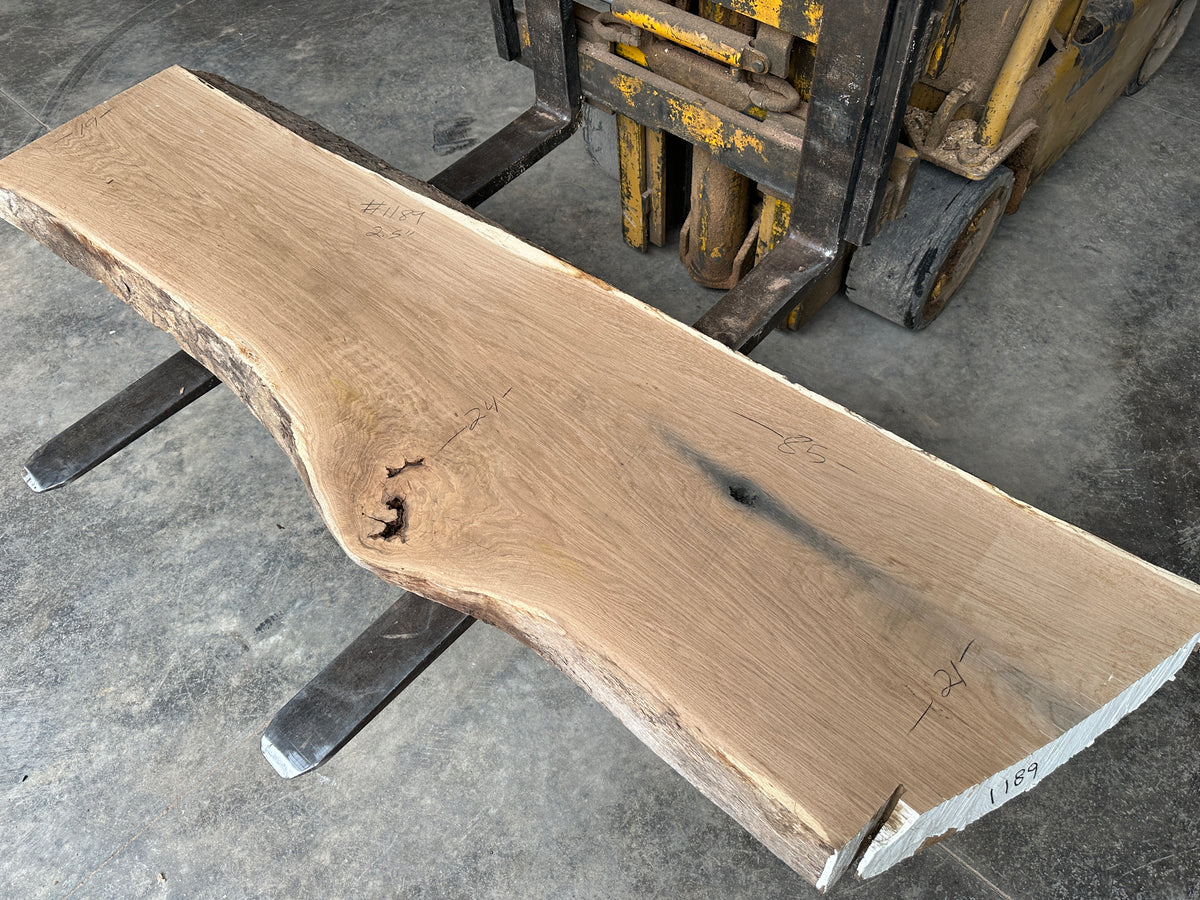 White Oak Lumber Slab #1197 BLUE