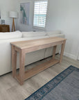 White Oak Modern Console Table