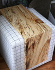 Spalted Maple Ottoman Foot Stool Table - Hazel Oak Farms