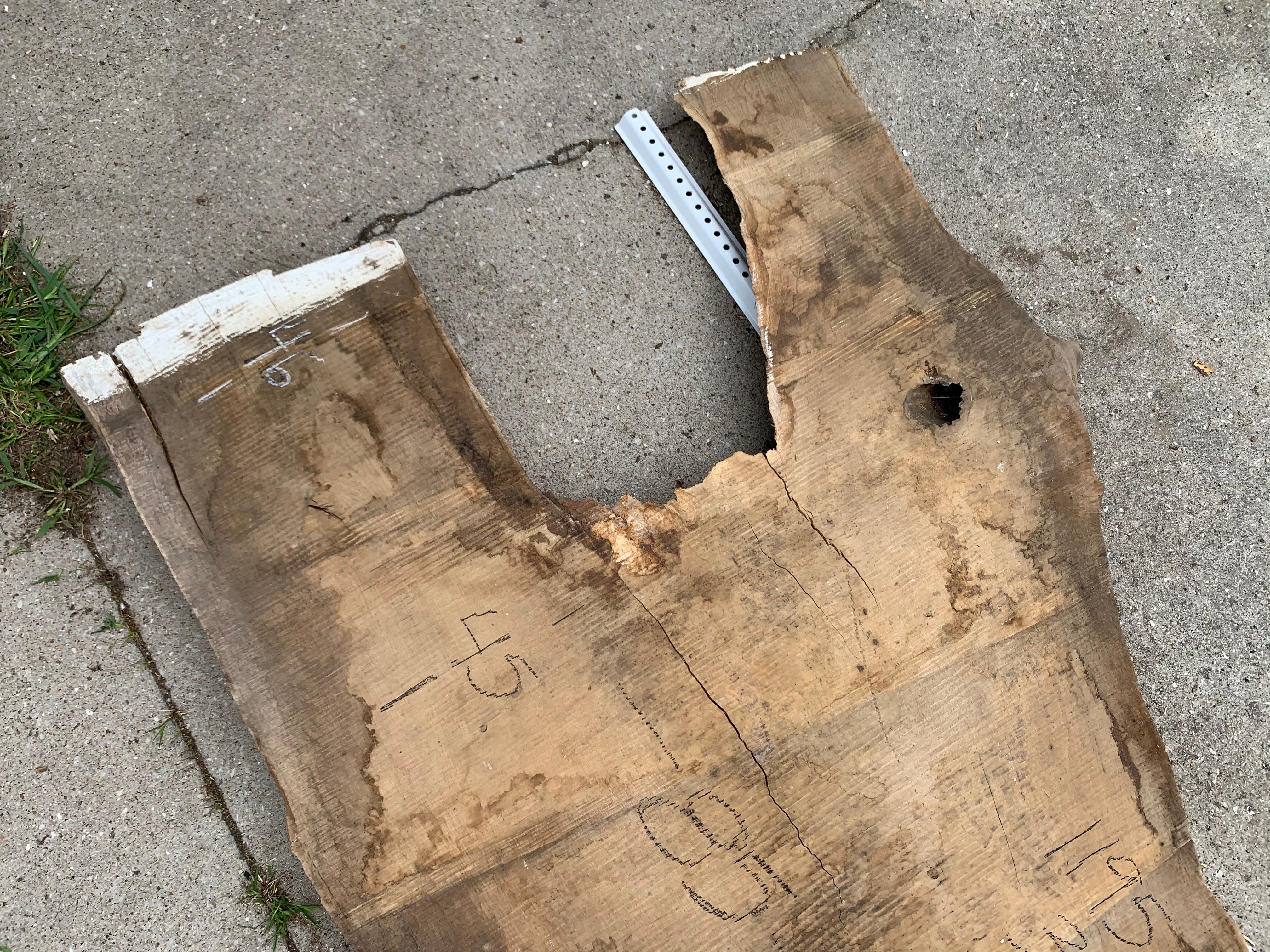 White Oak Lumber Slab Wood
