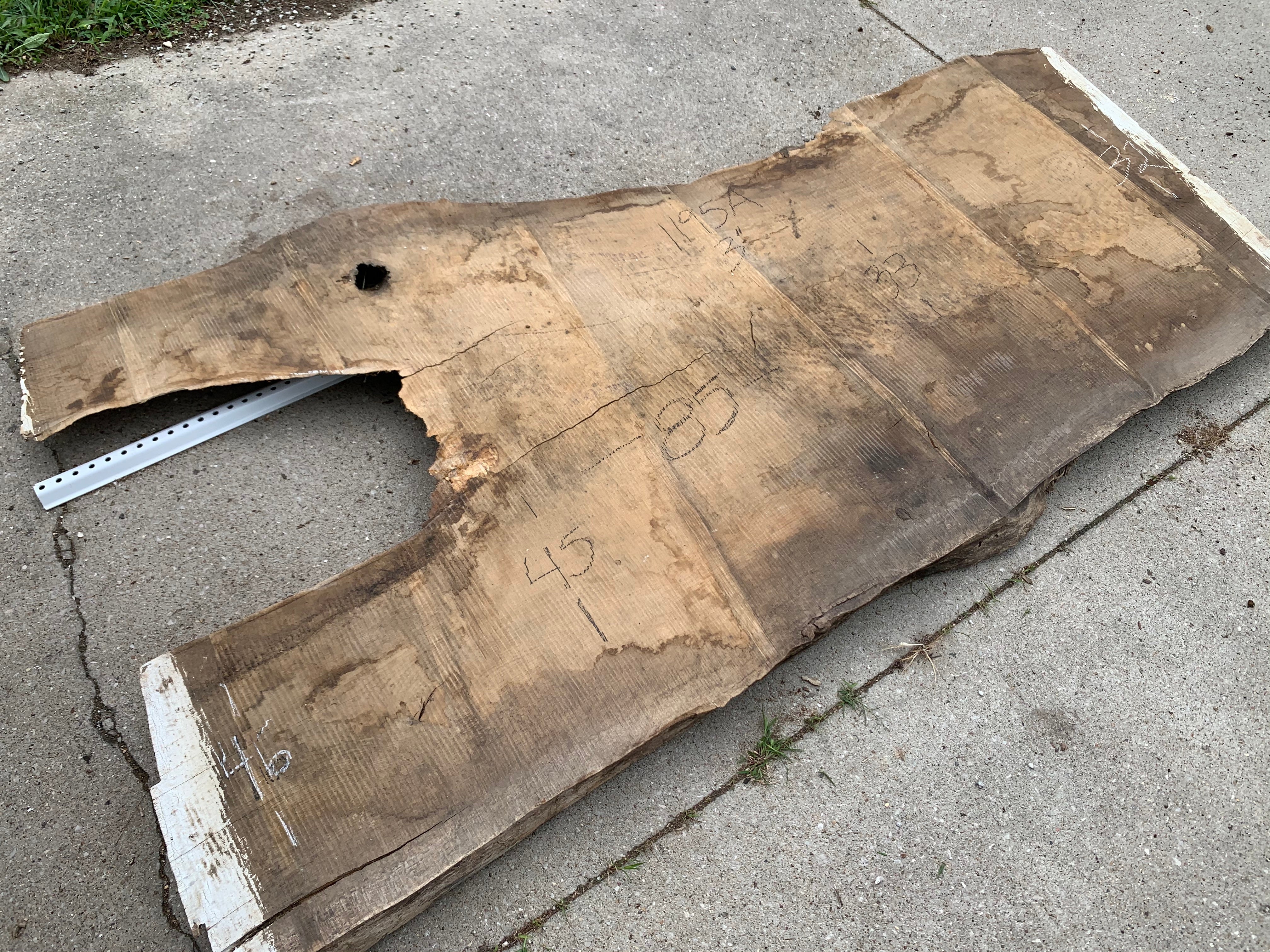White Oak Lumber Slab Wood
