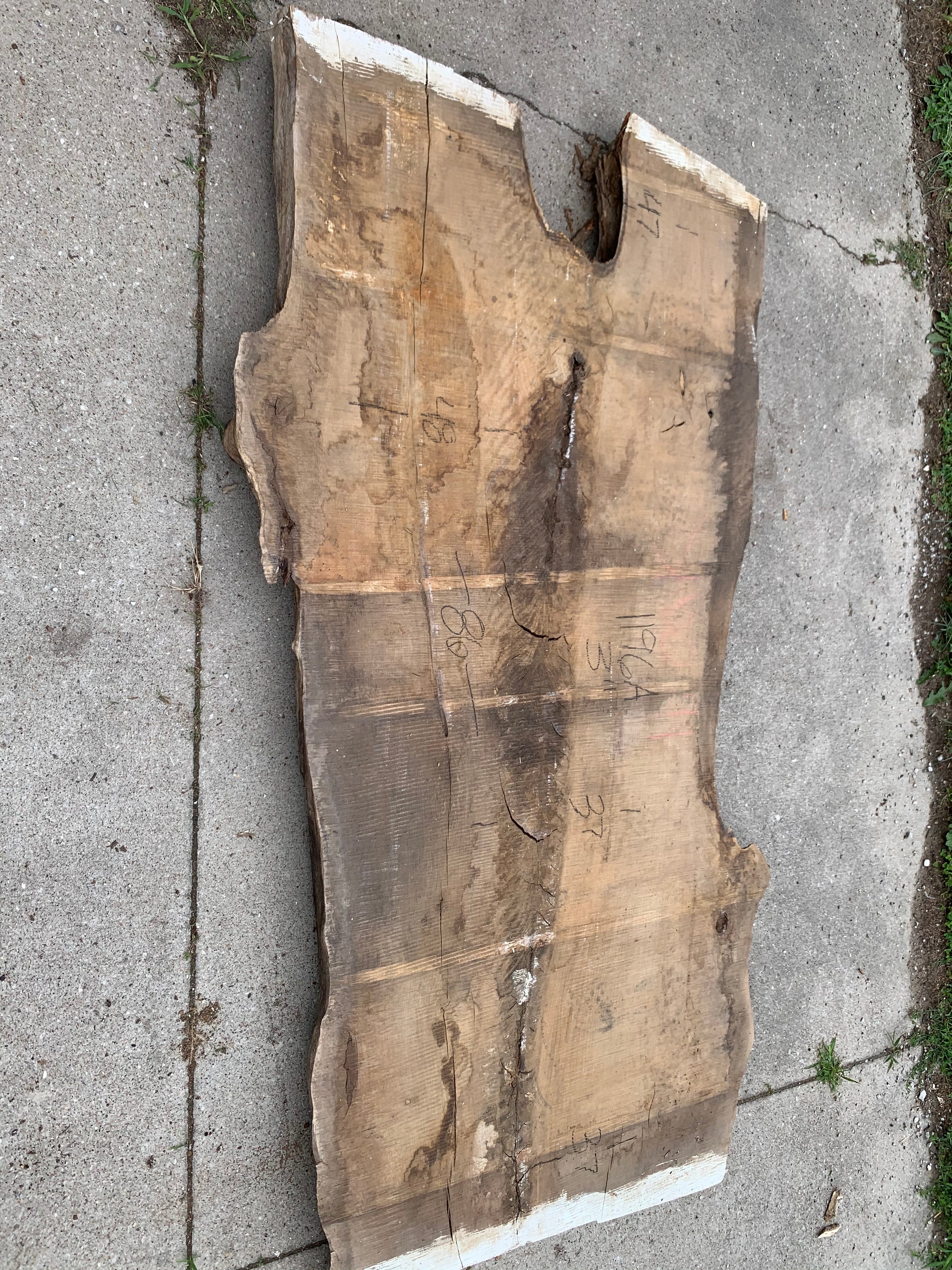 White Oak Lumber Slab Wood