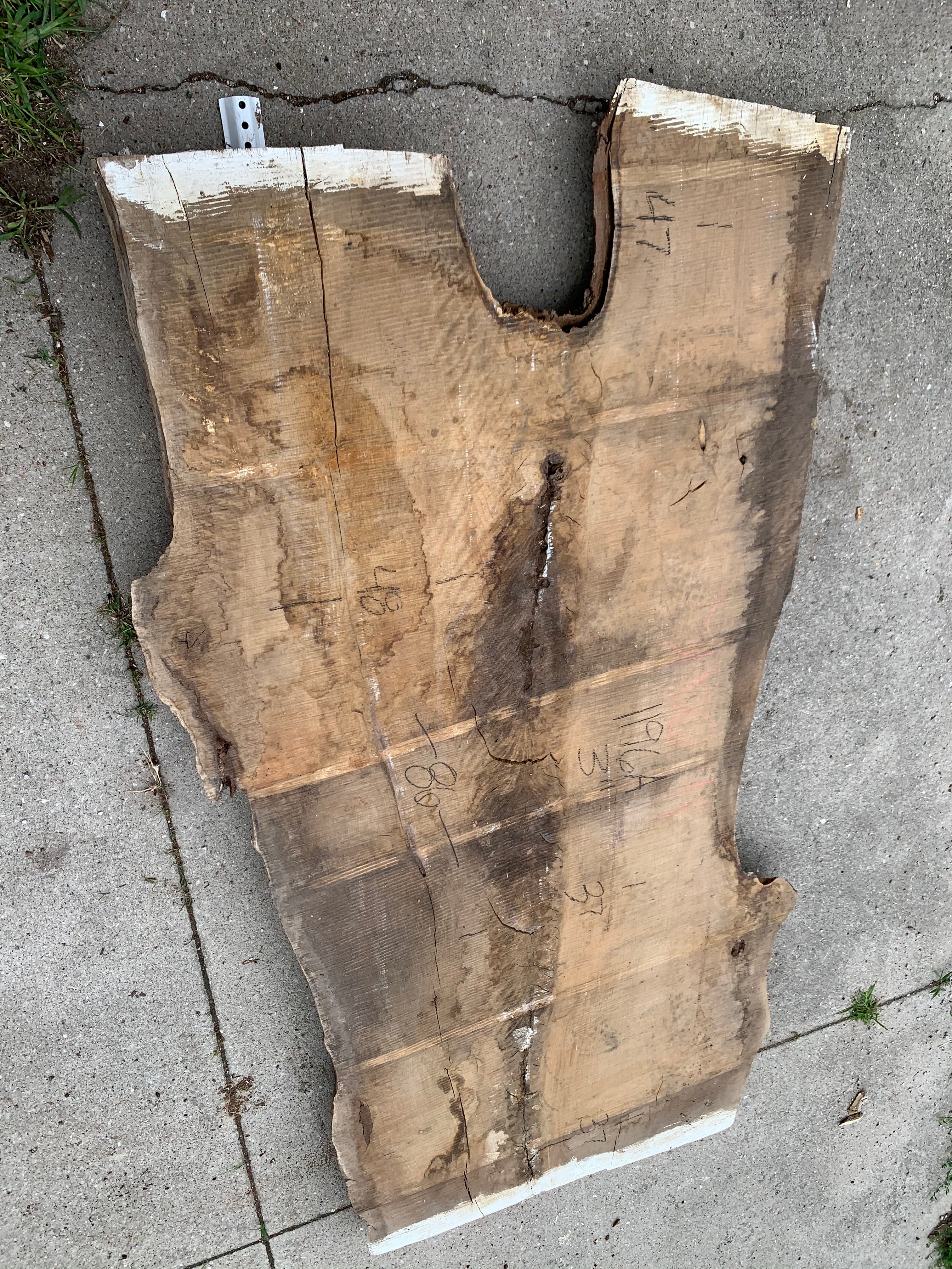 White Oak Lumber Slab Wood