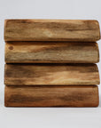 Set of 4 Live Edge Walnut Coasters