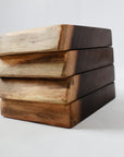 Set of 4 Live Edge Walnut Coasters