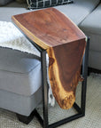 Live Edge Walnut Waterfall C Table (in stock)