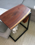 Live Edge Walnut Waterfall C Table (in stock)