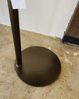 Large Locust Wood Round Industrial Side Table - Hazel Oak Farms