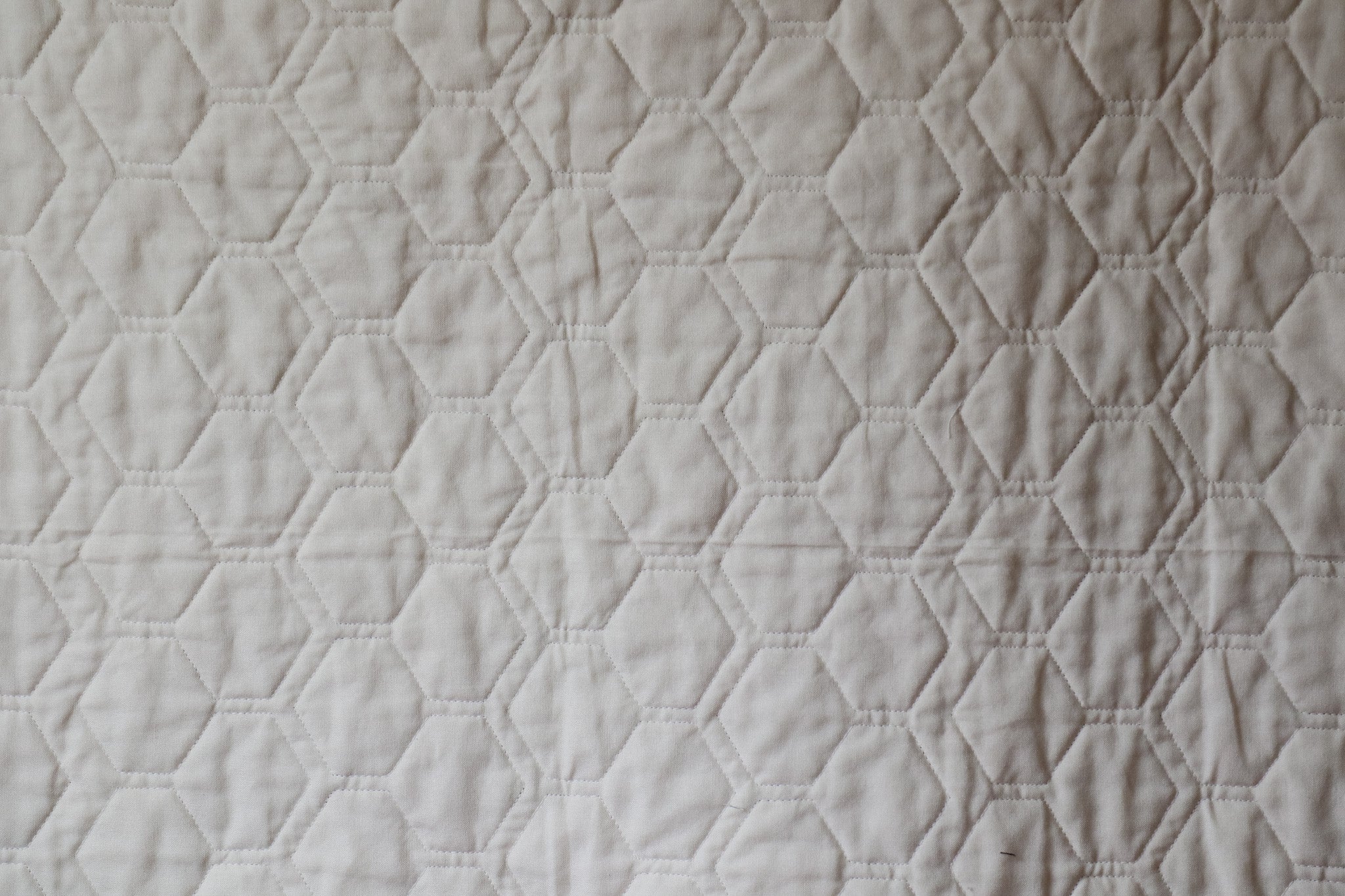 Modern Handmade Baby Quilt - Blue Floral Squares