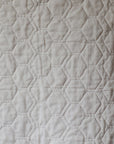 Modern Handmade Baby Quilt - Blue Floral Squares